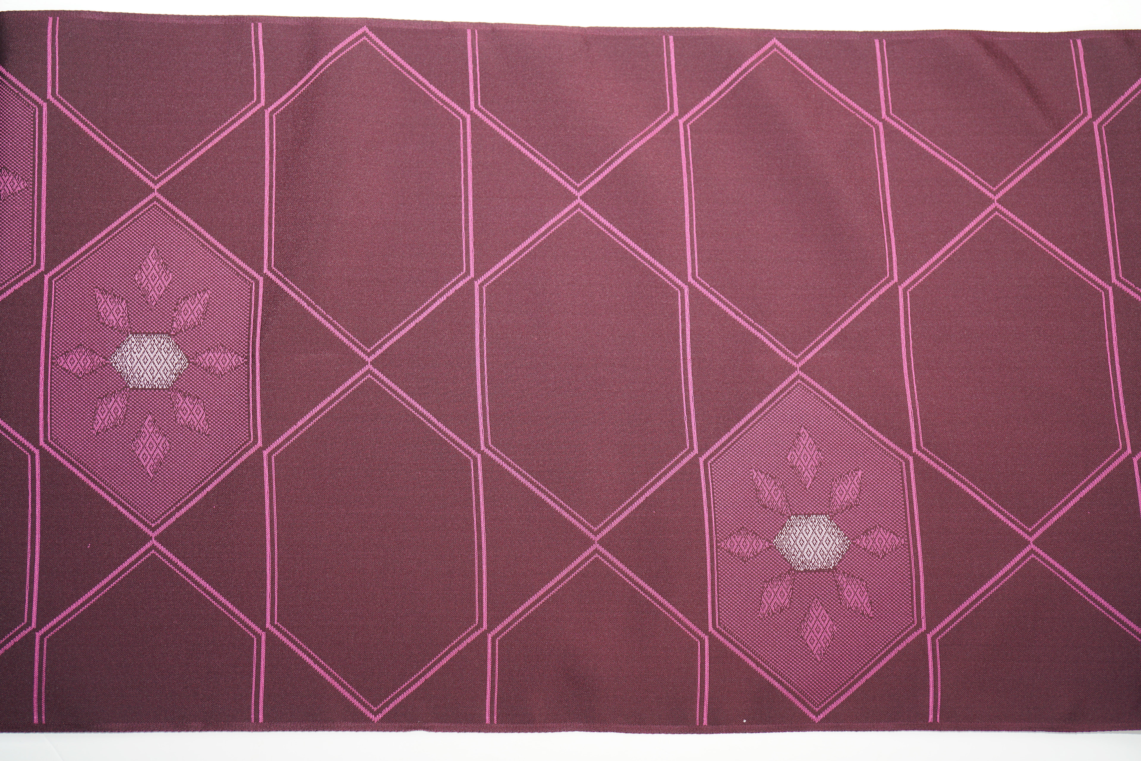 SP1 Silk Haori Bolt - Geometric Shapes, Purple, Thick and Hard