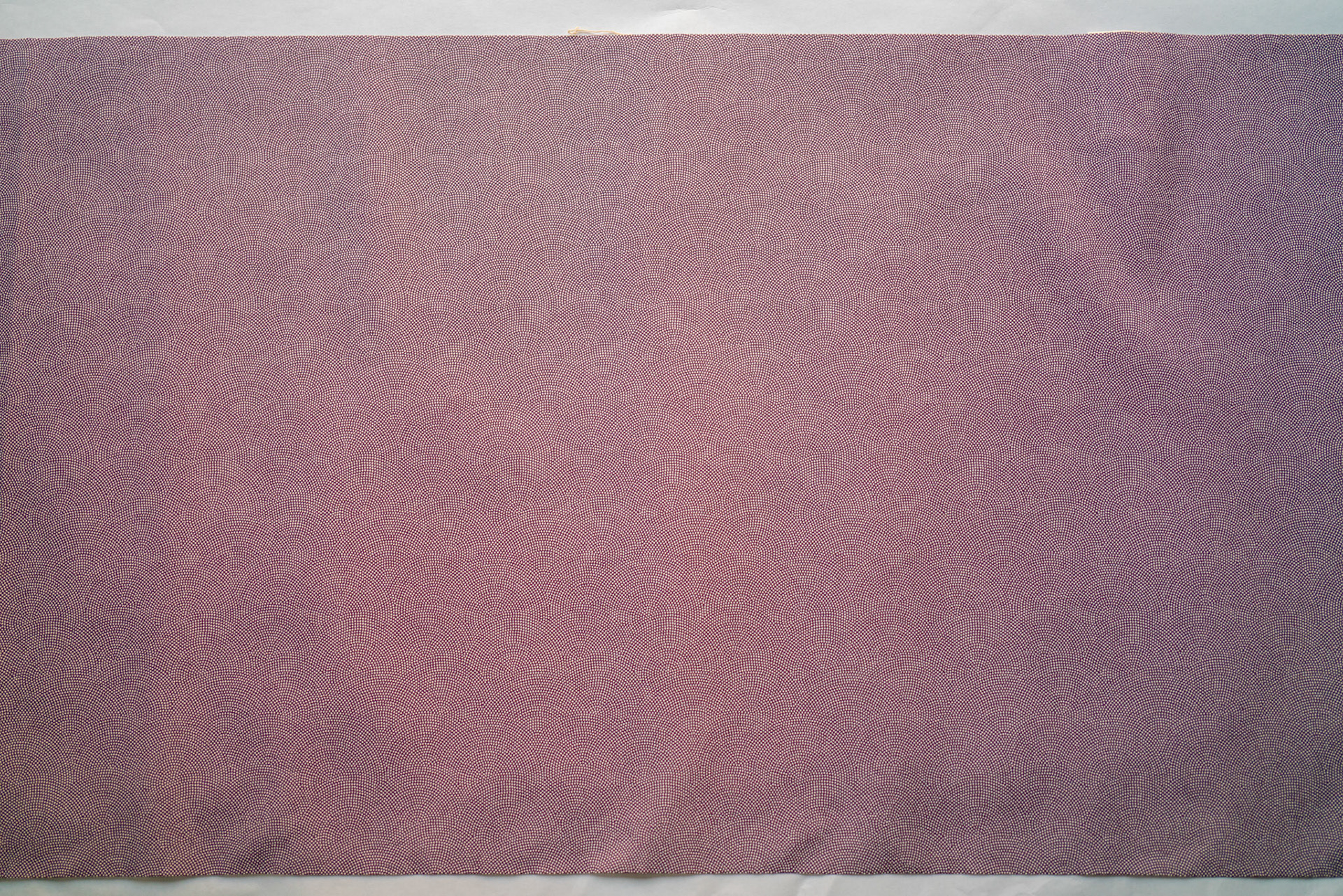 PD1 - Polyester Kimono - Pink Waves made out of Dots, Slightly Stiff