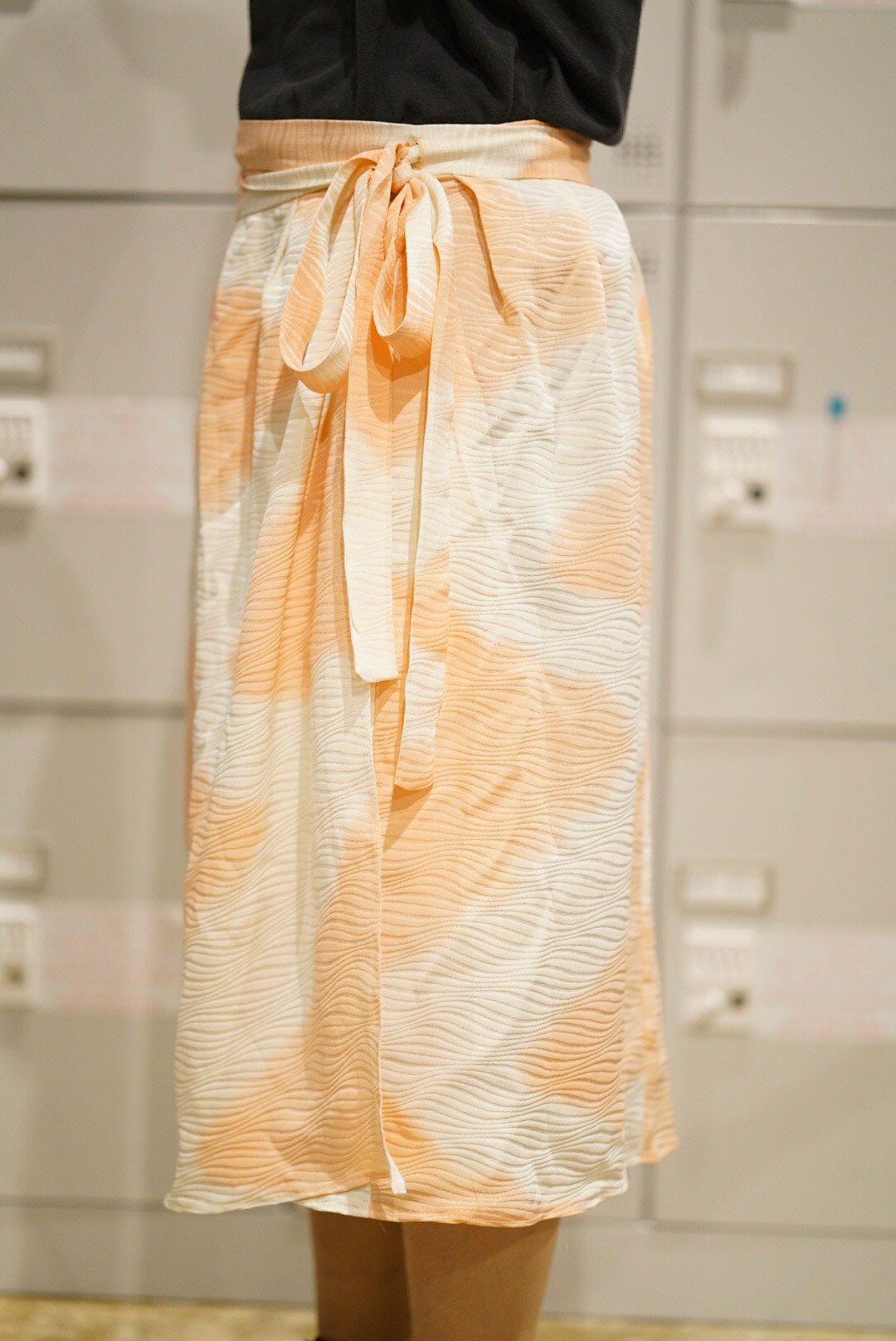 Medium, Short Polyester Wrap Skirt - Soft