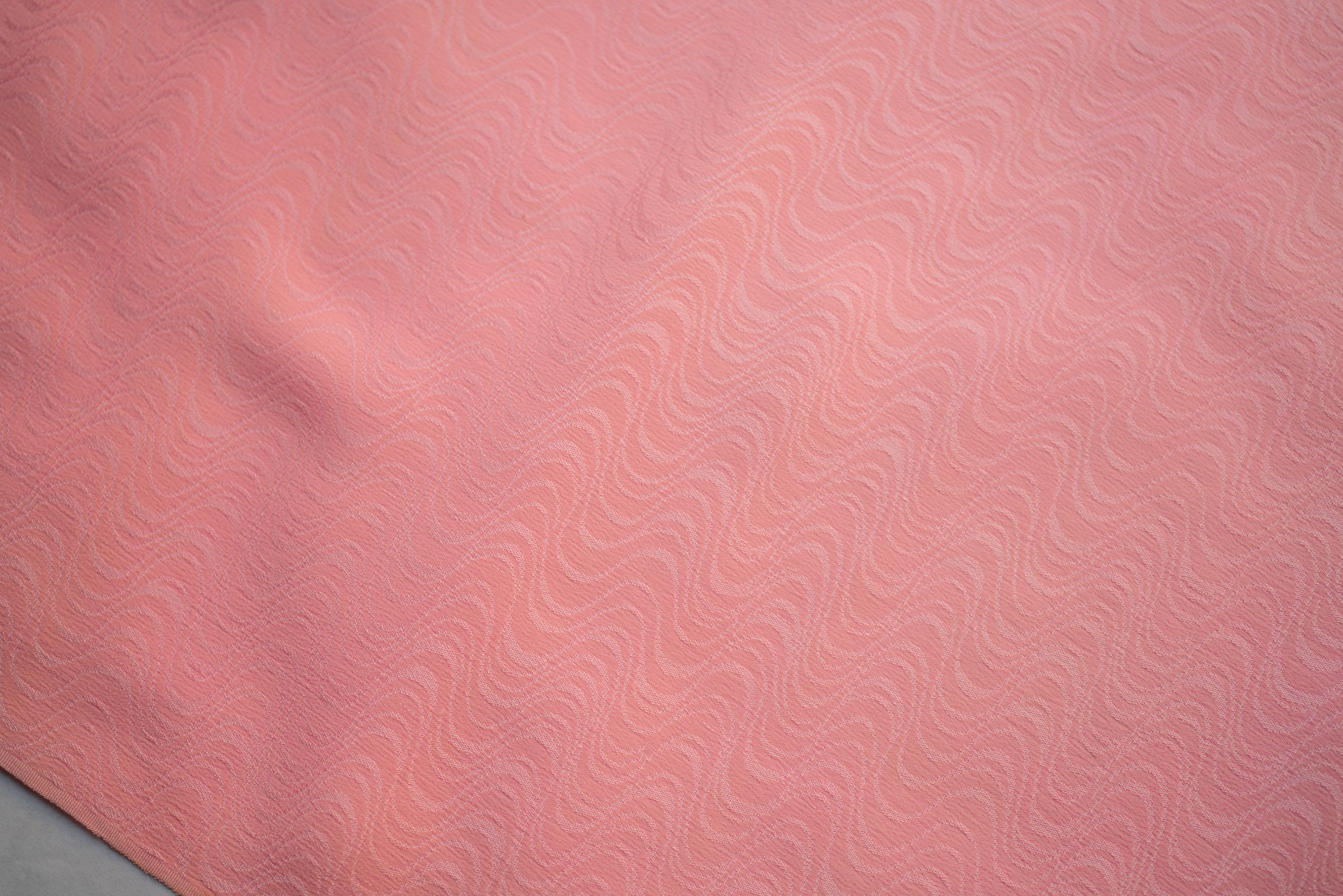 SP1 - Silk Kimono - Wavy Lines, Pink, Light and Soft