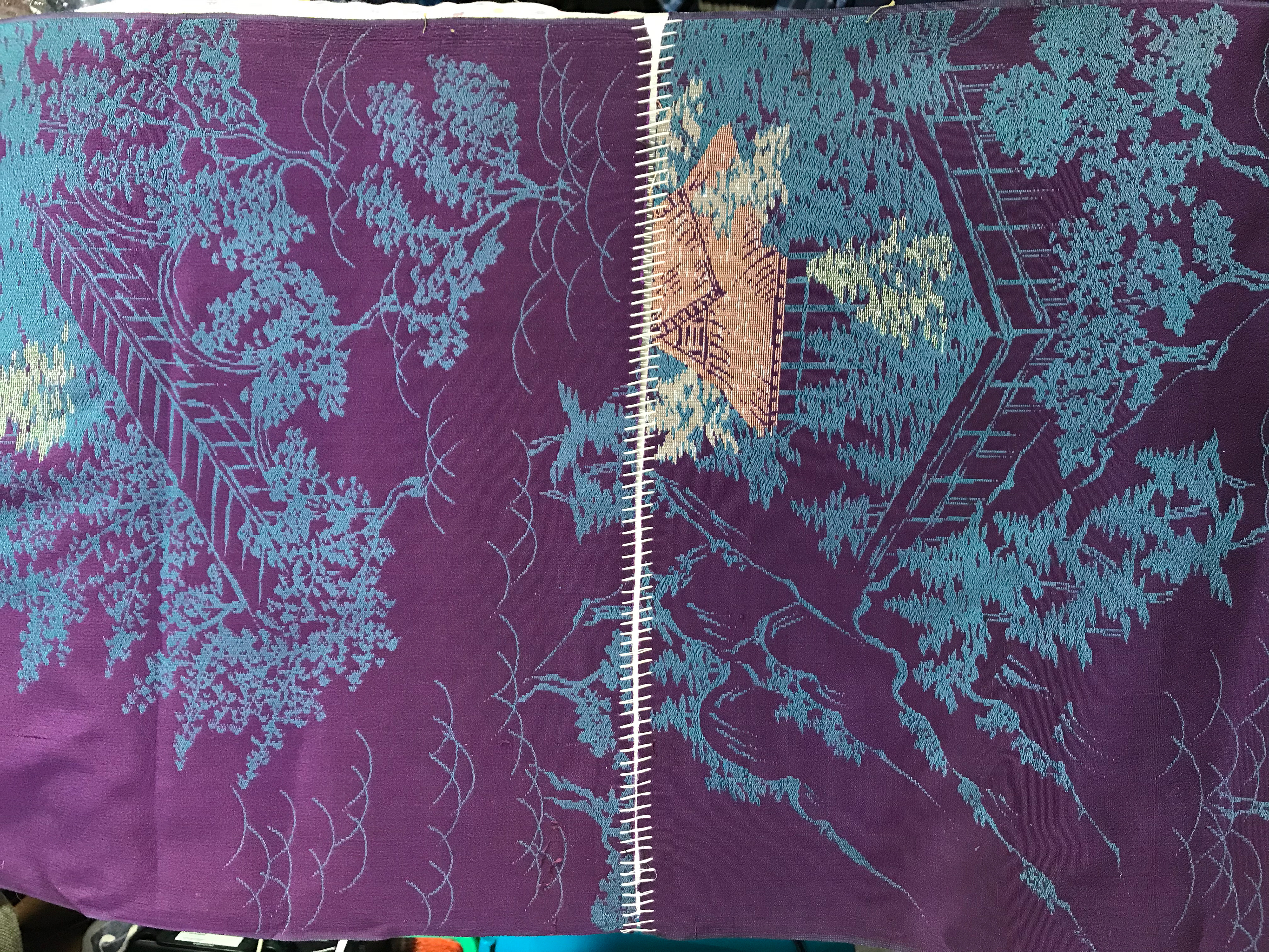 SK2 - Destitched Silk Kimono, Stiff