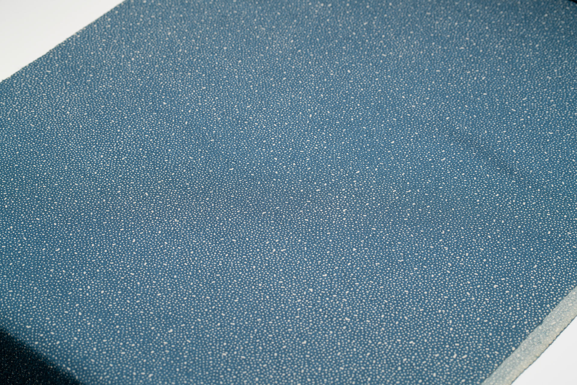 SA2 - Silk Kimono - Blue with White Dots, Slightly Stiff