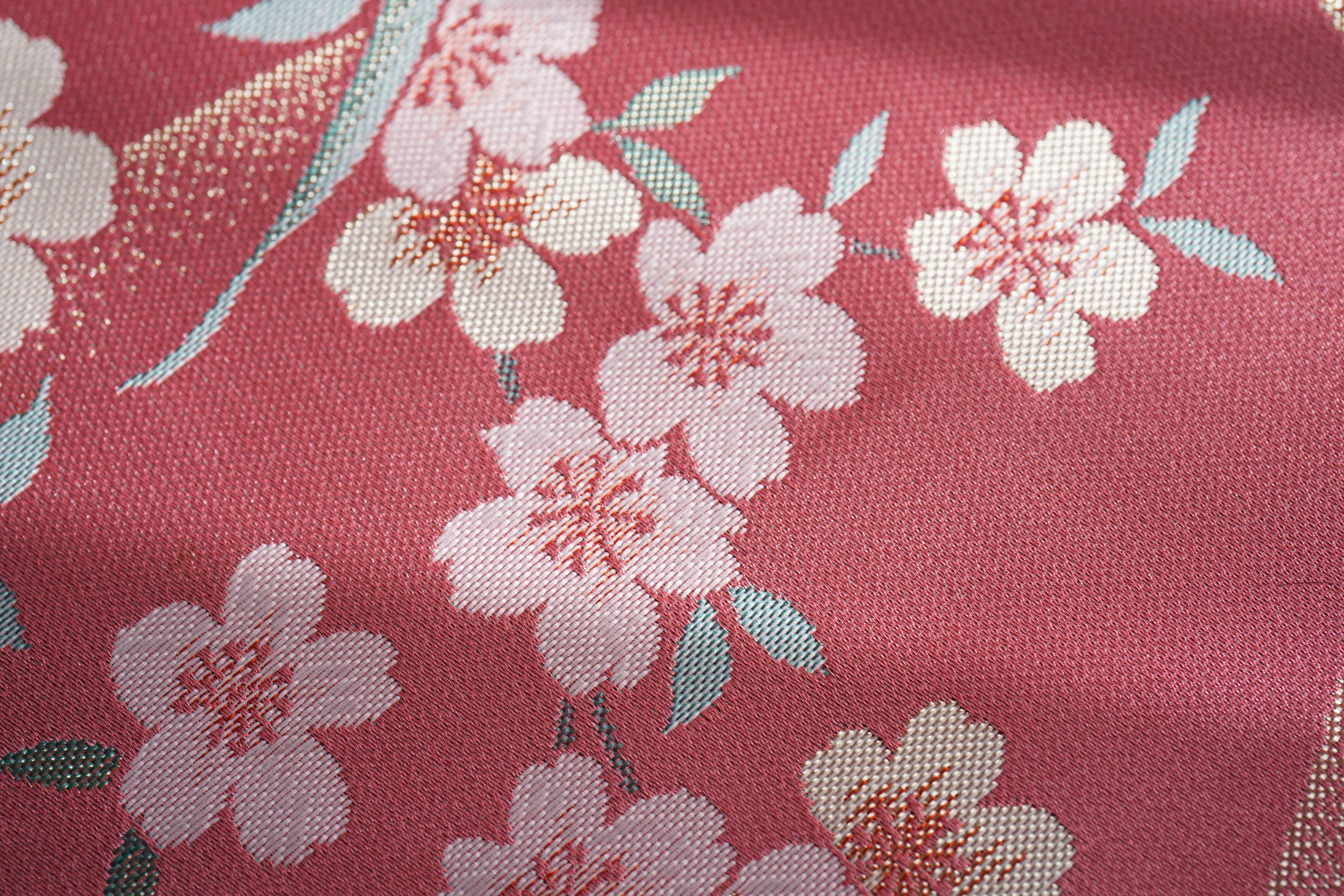 UF1 - Unknown Fabric, Cherry Blossoms, Hard and Thick, Beautiful Light Reflection