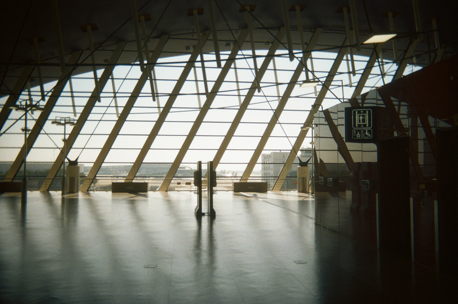 This picture was shot at Shanghai Airport.