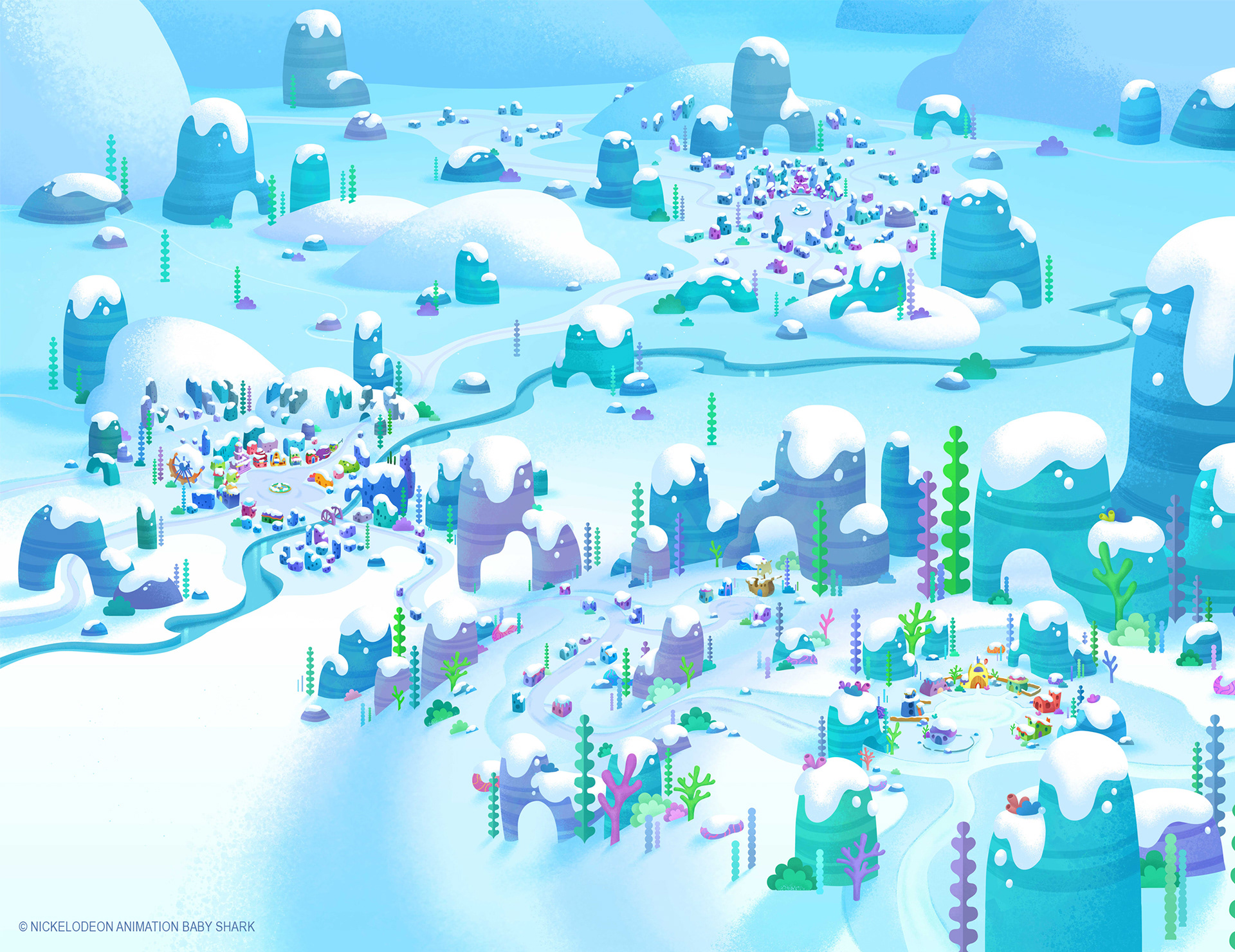 Snowy Carnivore Cove Map