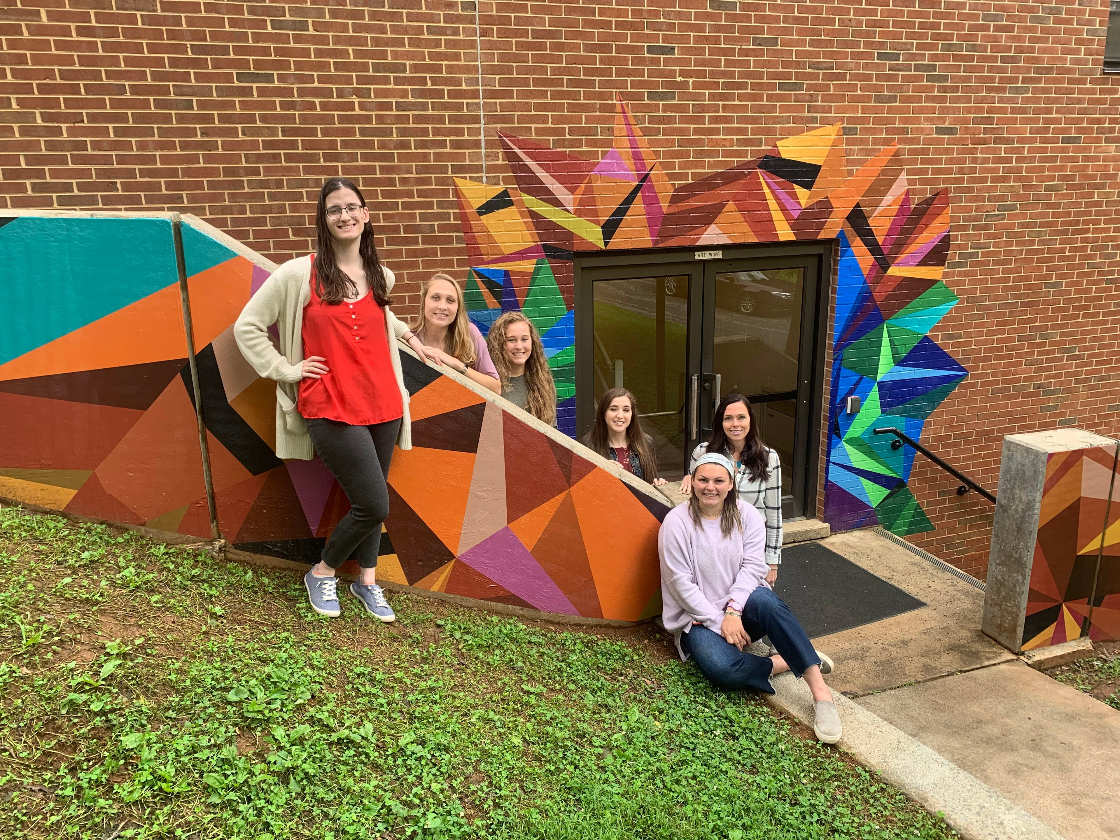 The design and installation team on the last day of installation.