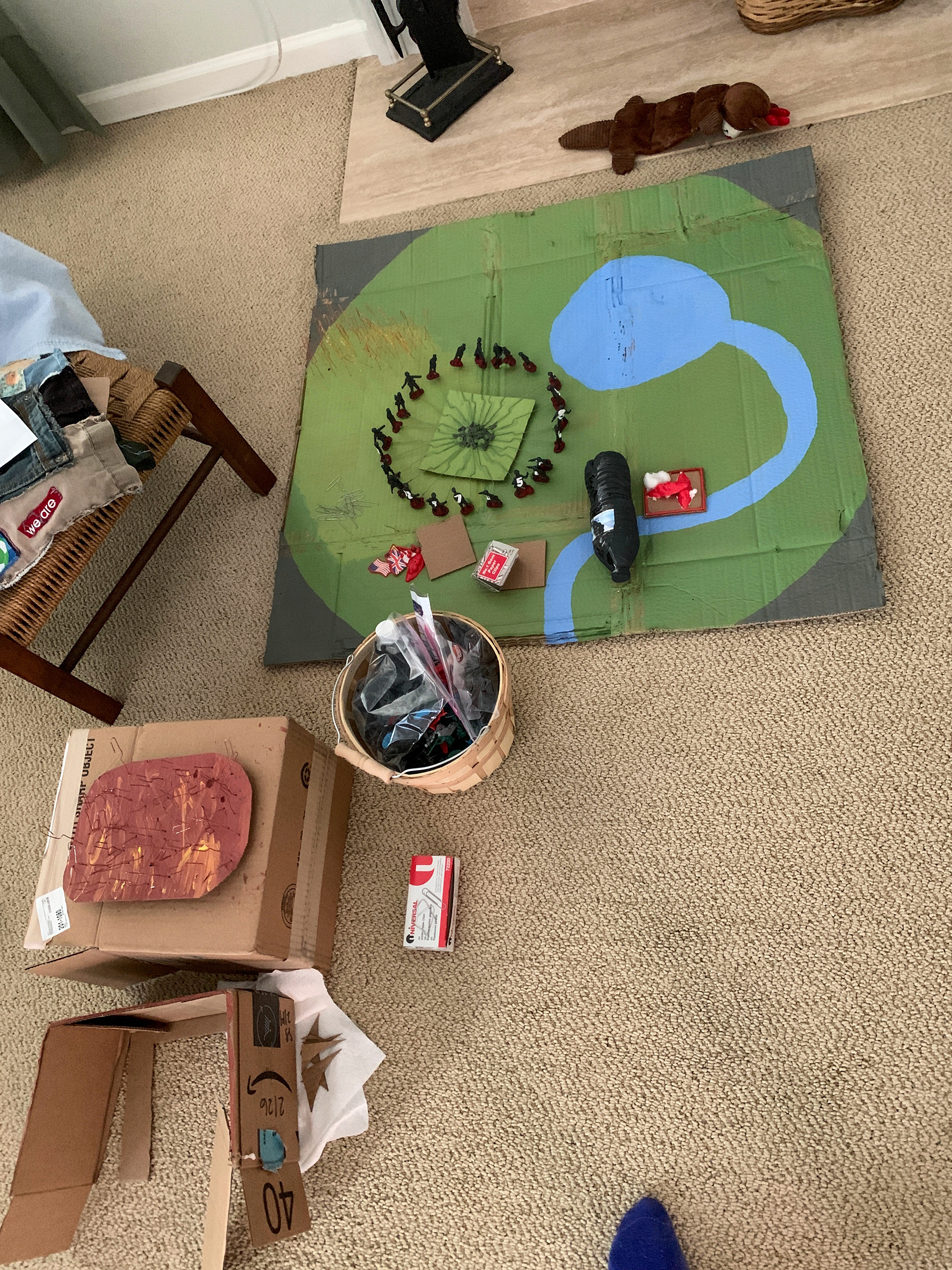 Caitlin Dorsch created “The 74th Hunger Games” diorama for her final project for her Westover Dystopian Fiction Colloquium, April 28th, 2020. Caitlin Dorsch | Chesapeake, Virginia.