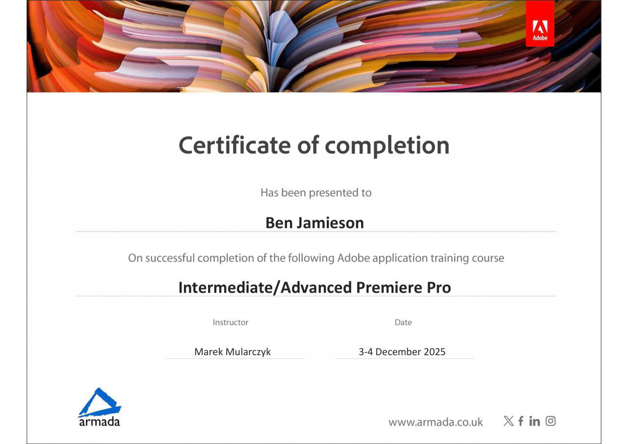 Intermediate/Advanced Premiere Pro