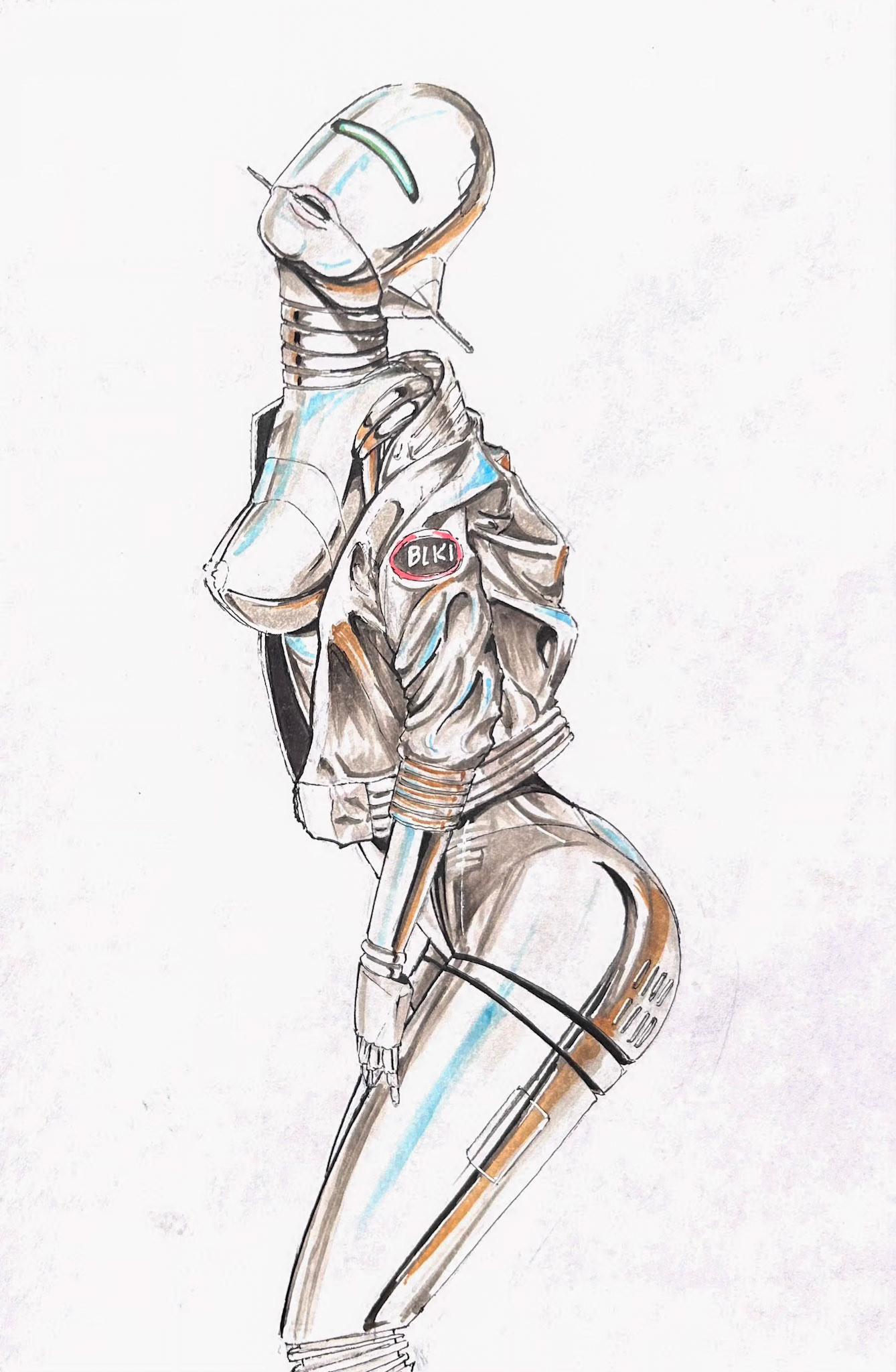 Hajime Sorayama Master study in marker