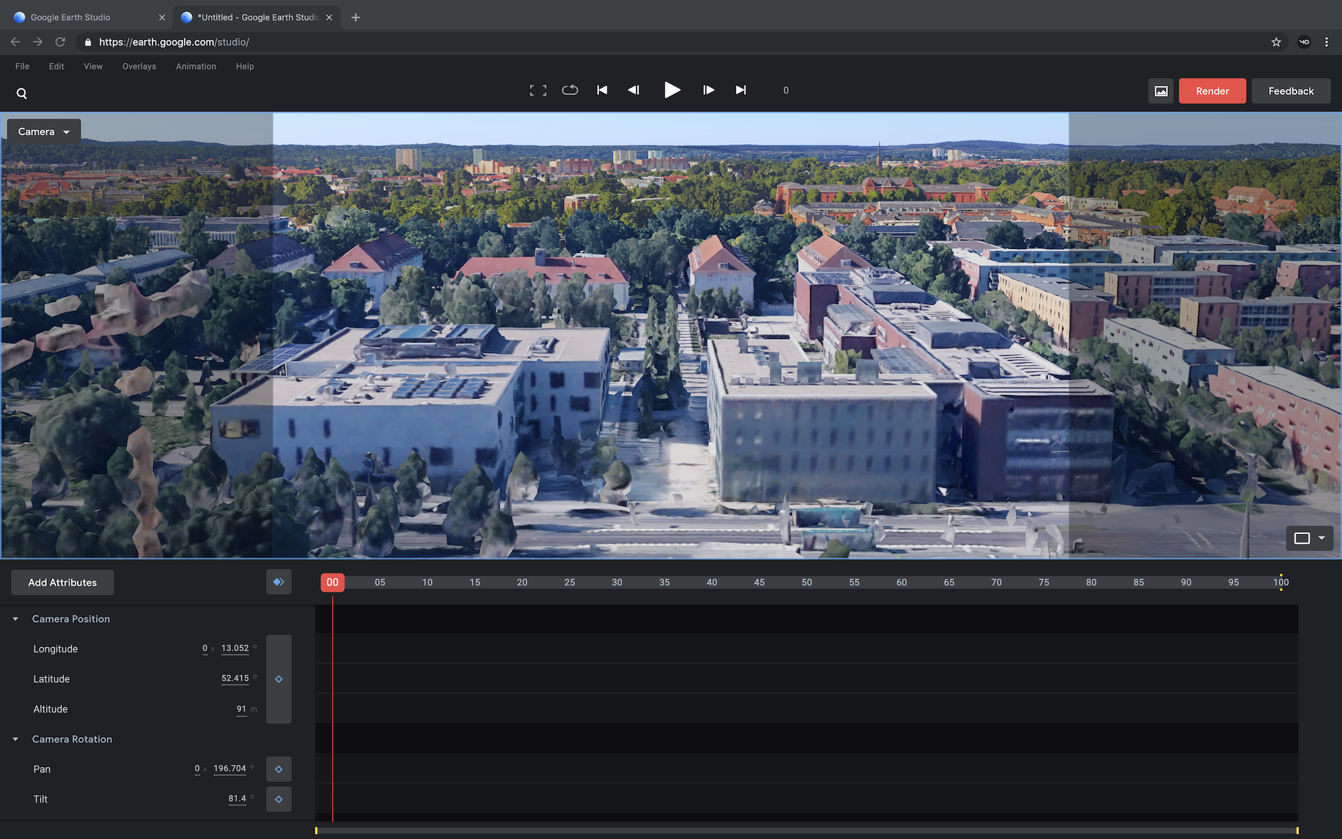 Google Earth Studio