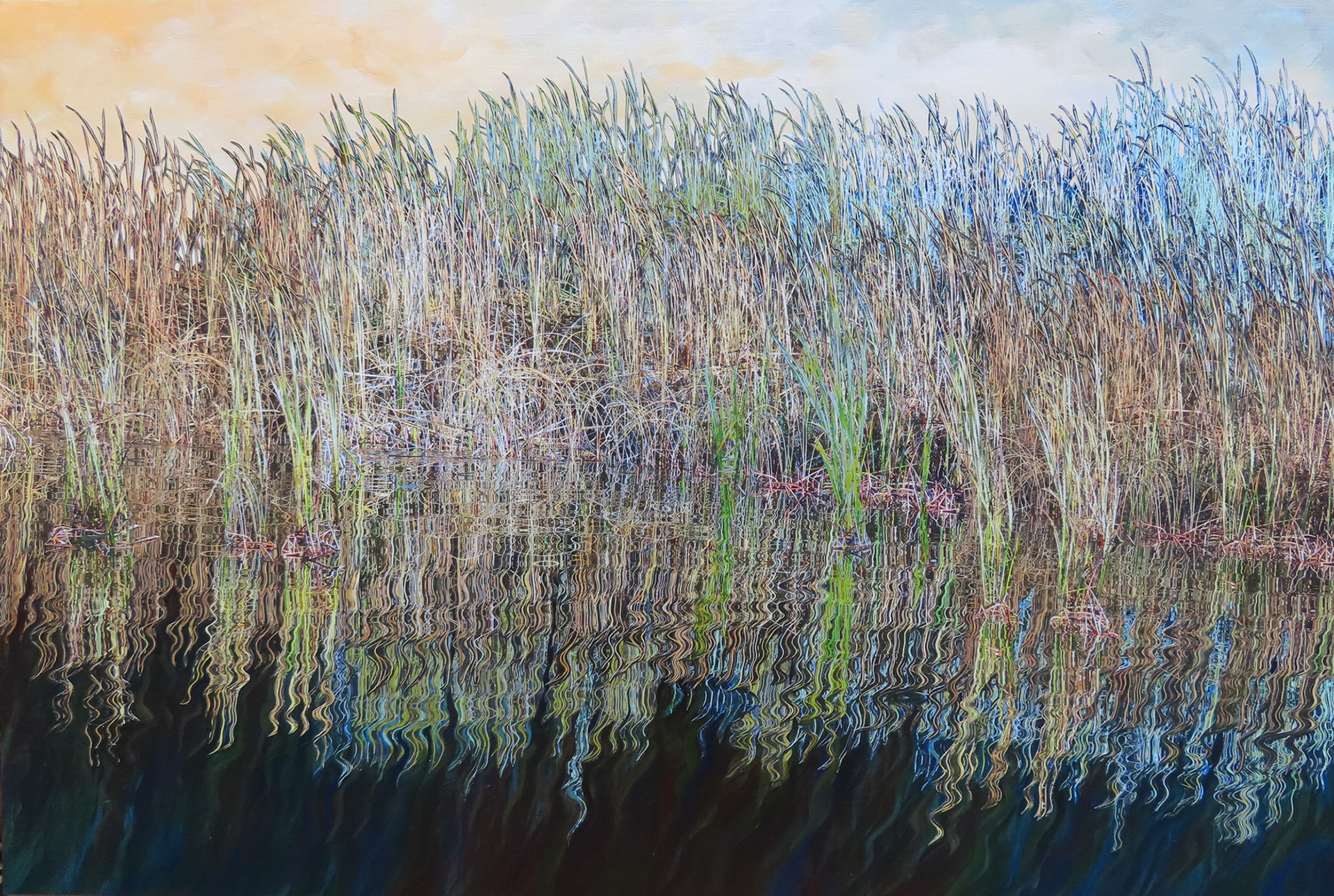 Mystical Marsh #2, 2024,   24”  x 36”,  SOLD