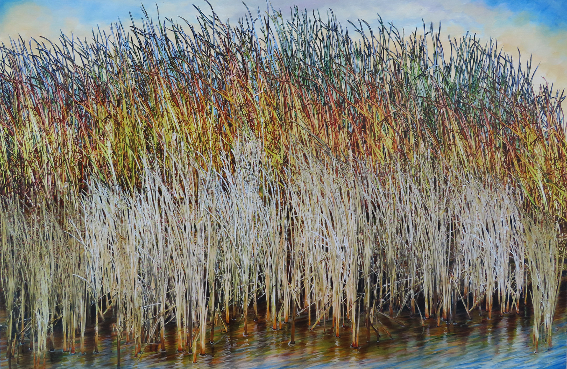 Marsh Light #2, 2024,   24”  x 36”,  SOLD