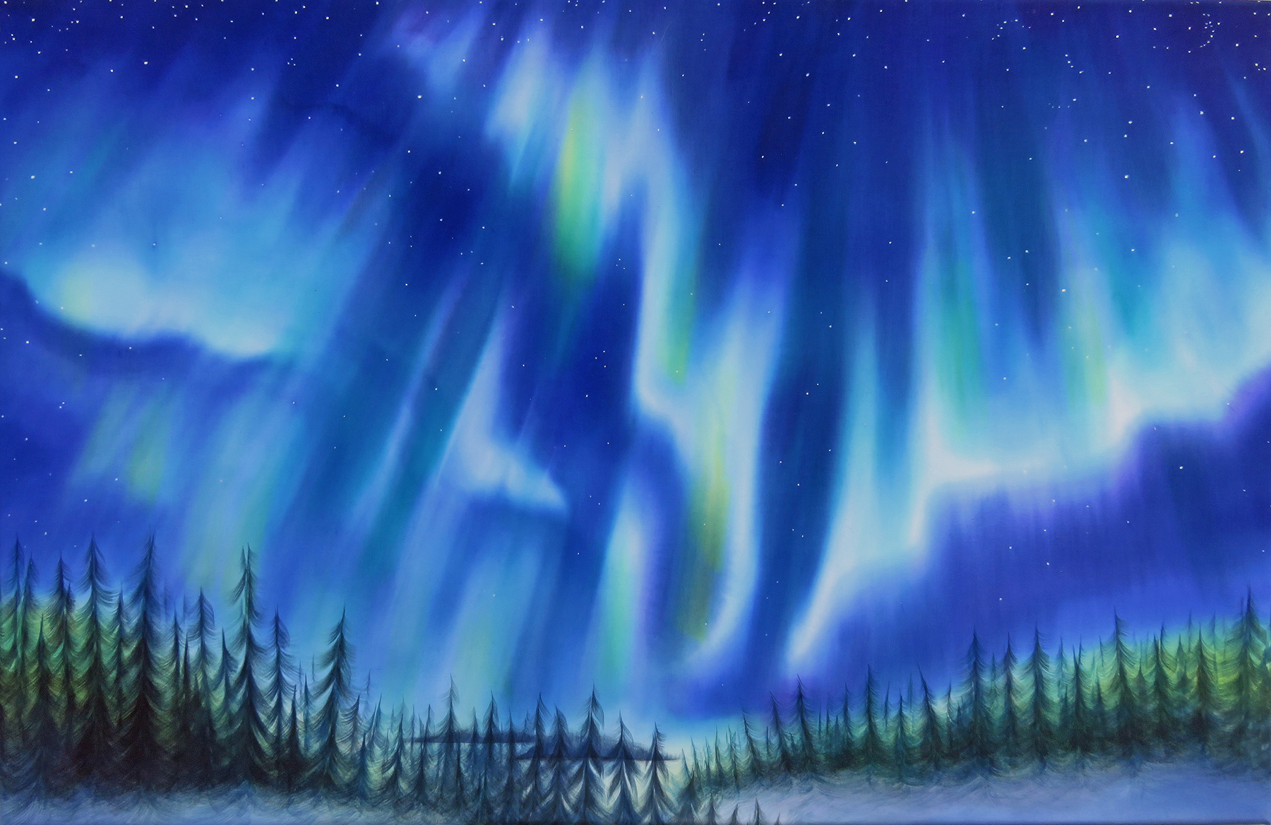 Aurora #5, 2023,  38" x 24", SOLD