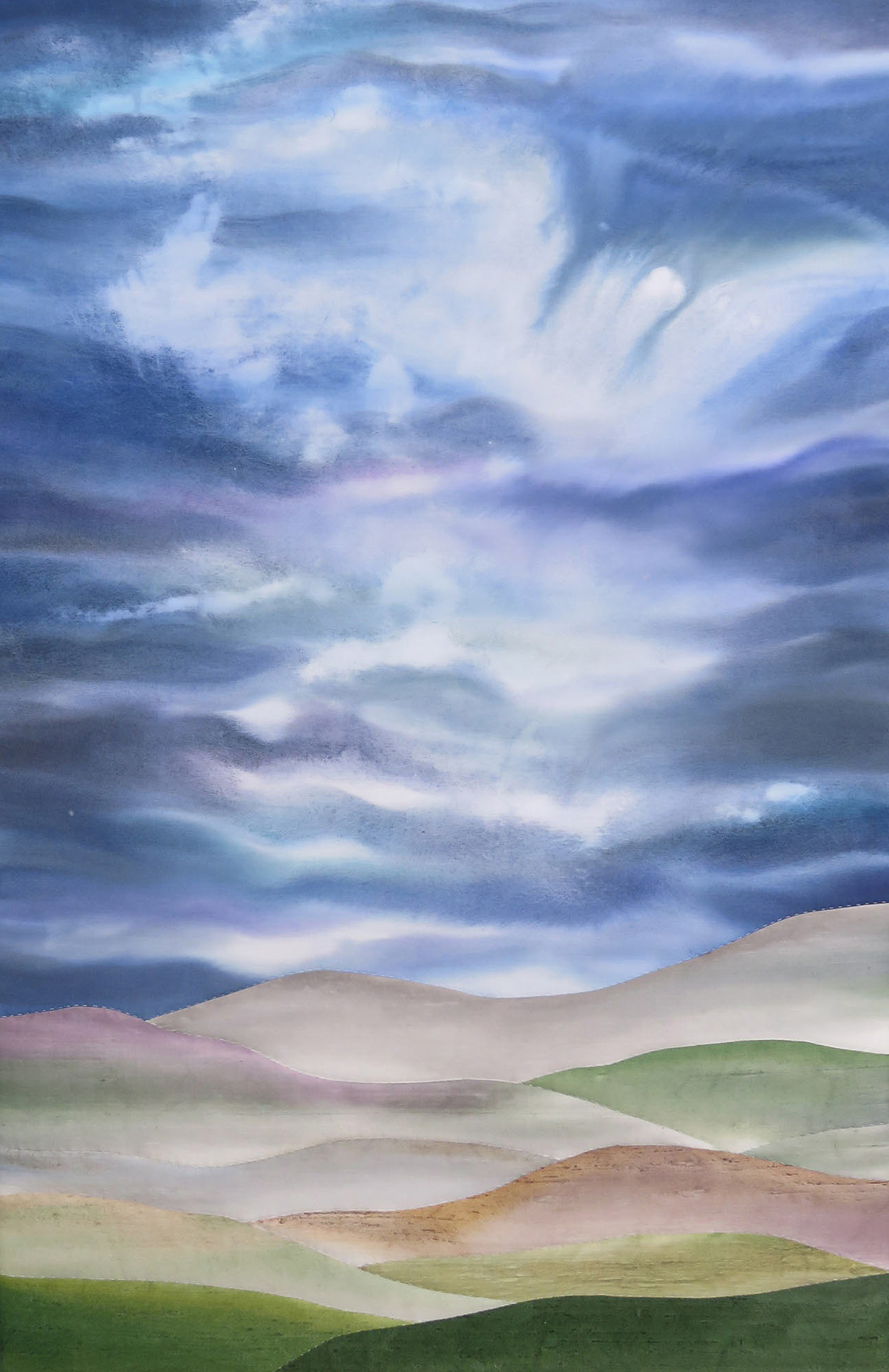 Unfolding Sky, 25" x 38", SOLD