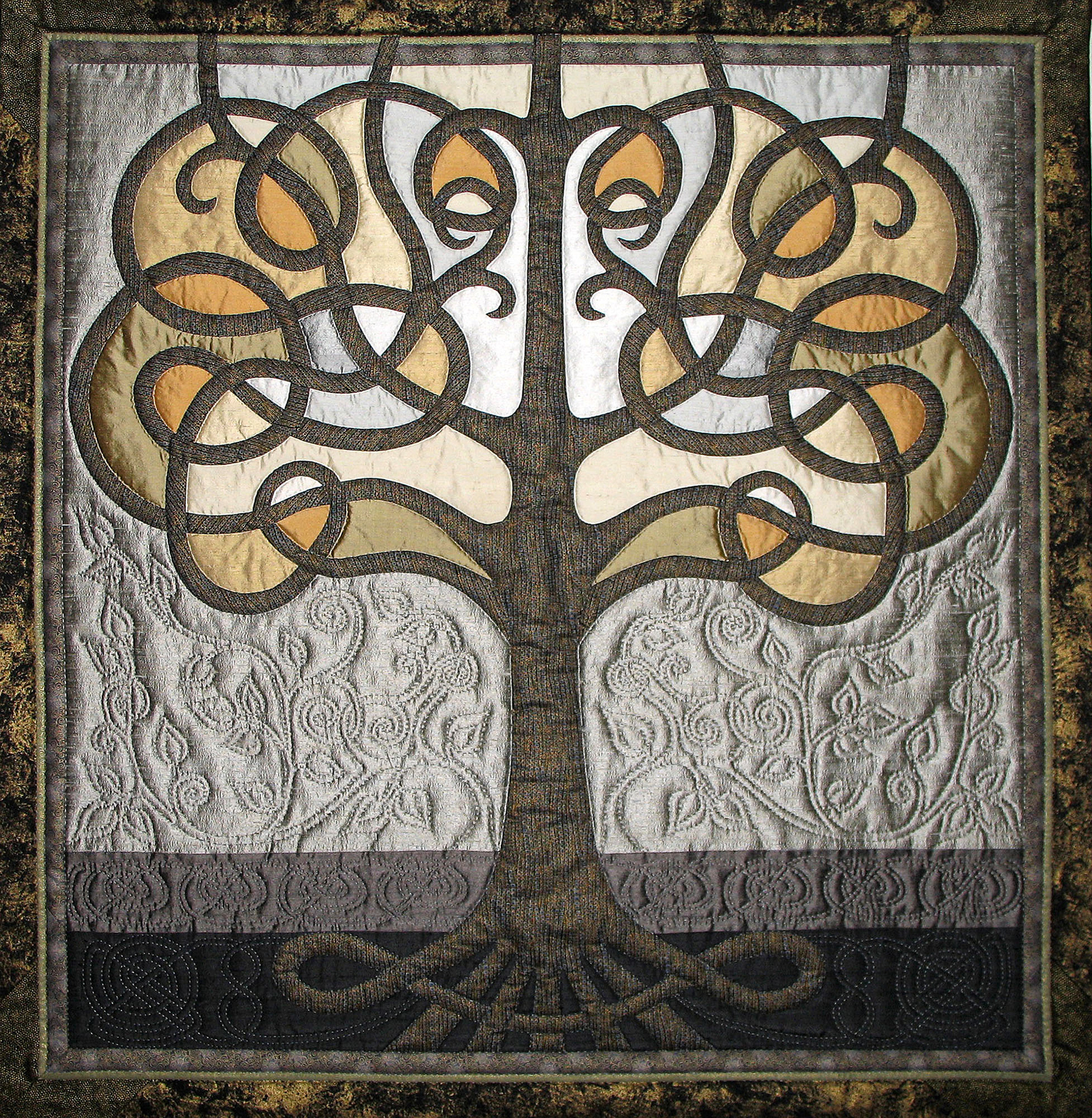 Tree of Life, 2008,  handworked cotton & silks, SOLD