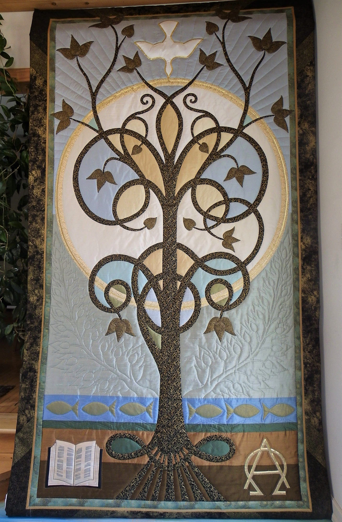 Tree of Life Commission for Lakefield United Church, 5ft w X 9ft h