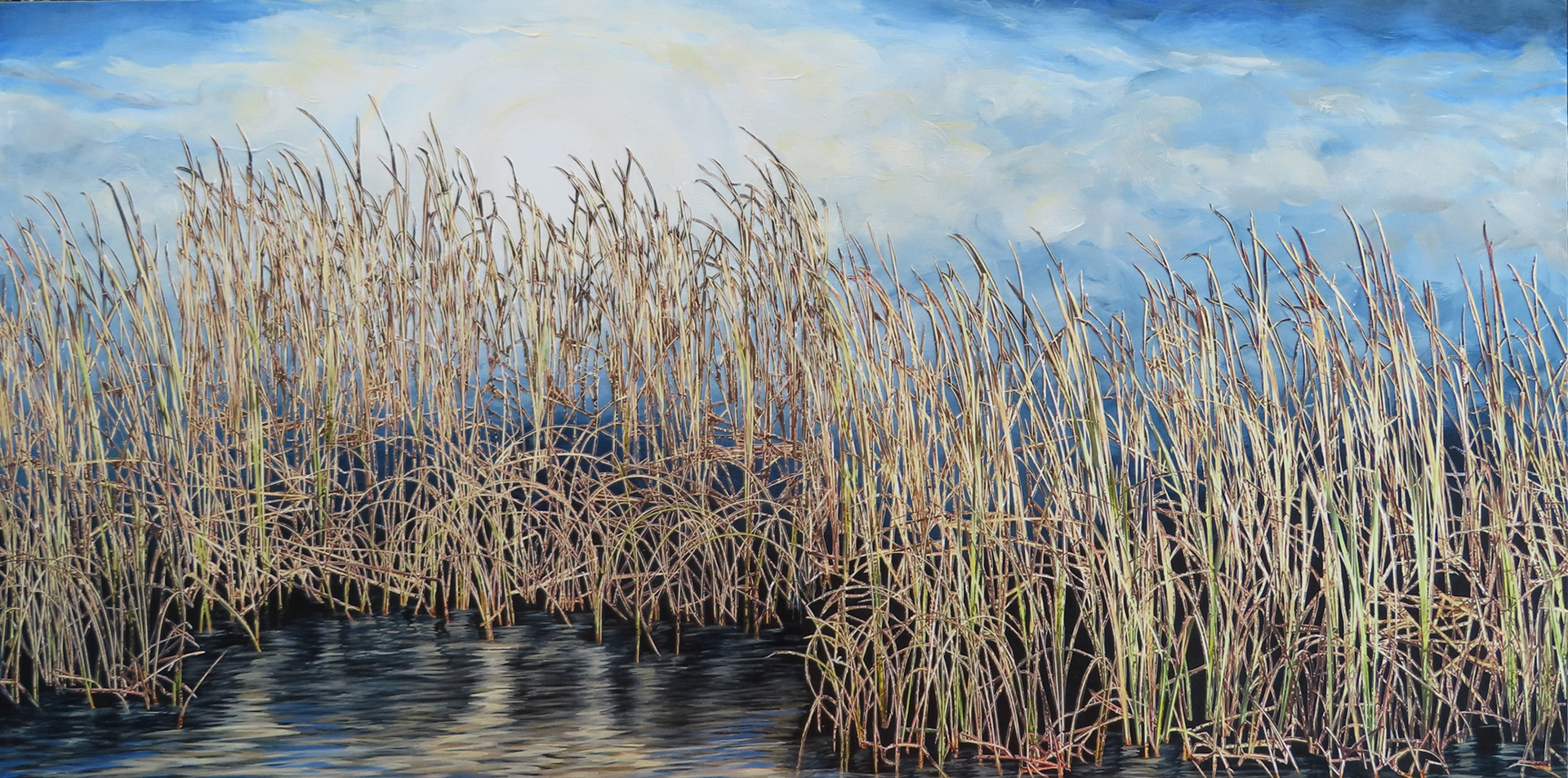 Marsh Lace,  2025,  15"x 30", SOLD