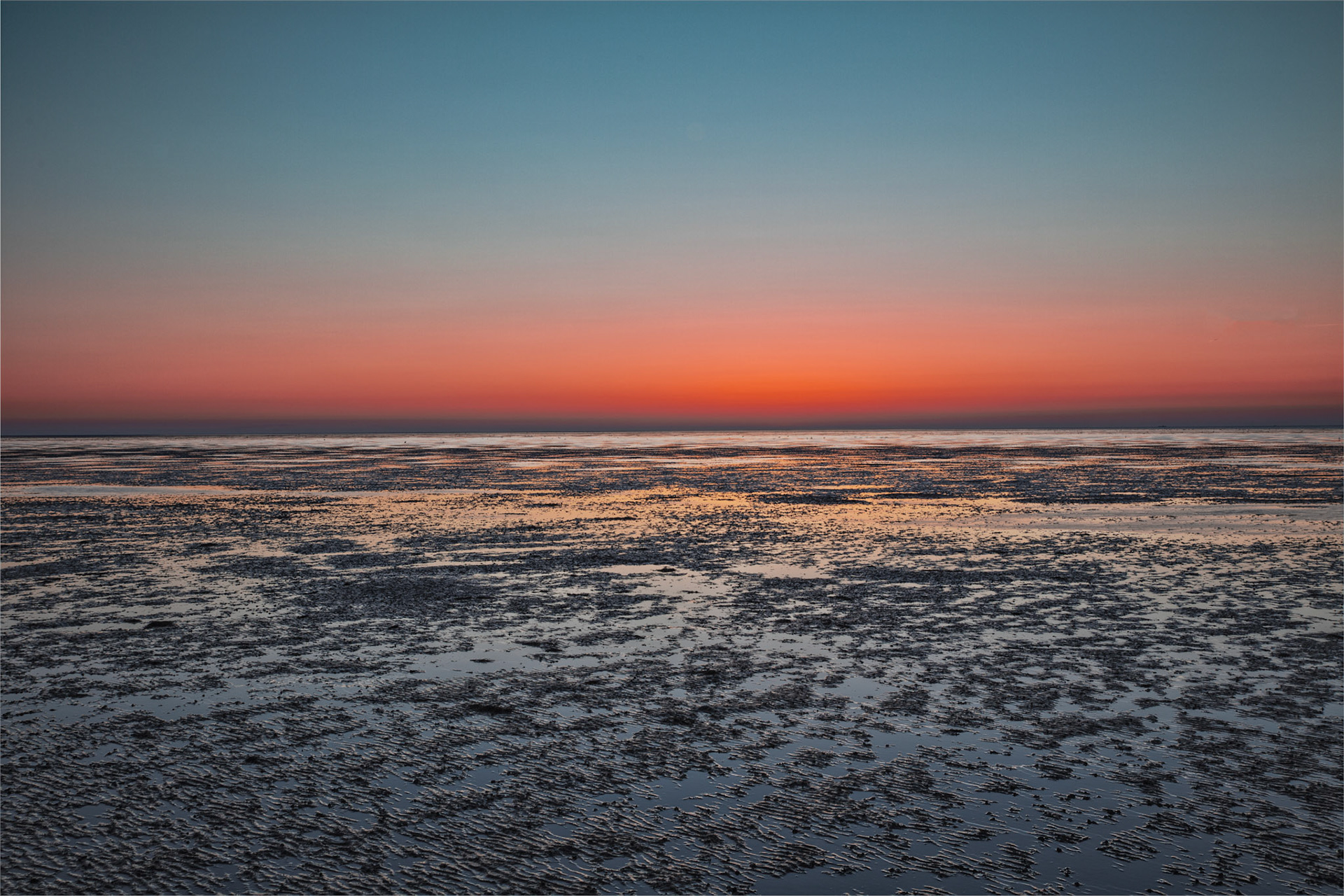 zonsopkomst Waddenzee Texel