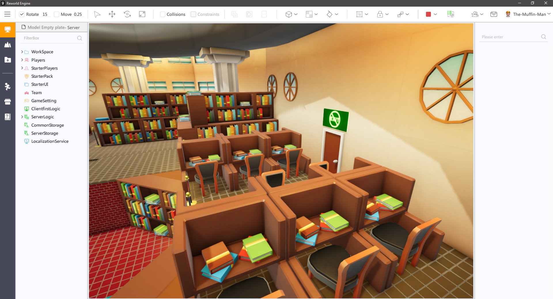 Inside Reworld Game Engine Environment Screenshot