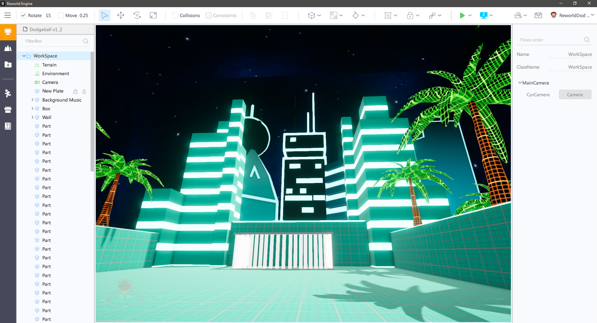 Neon City Level