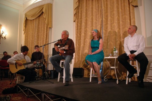 With Carlos Lyra at Canning House