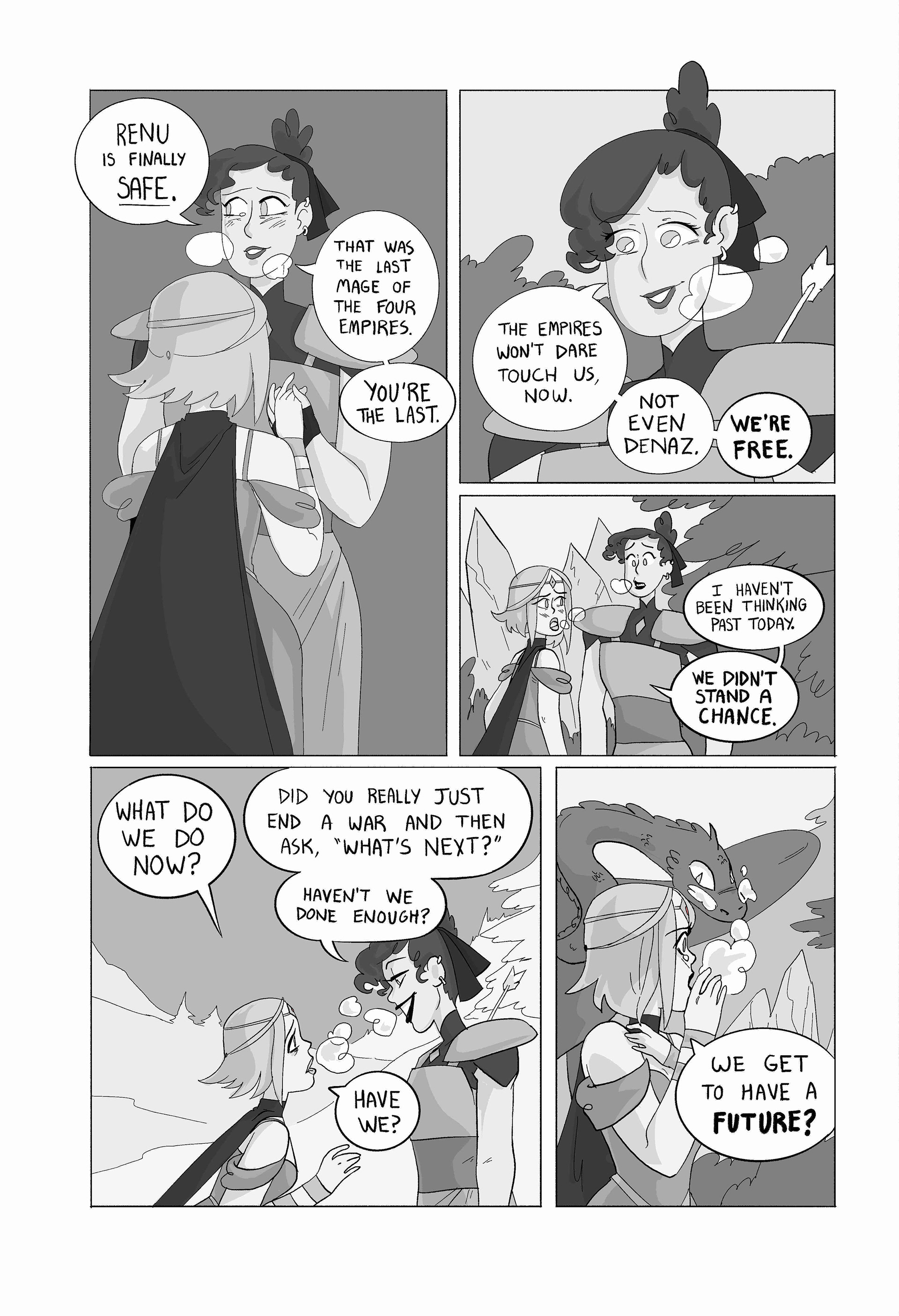 Sample page for a webcomic concept