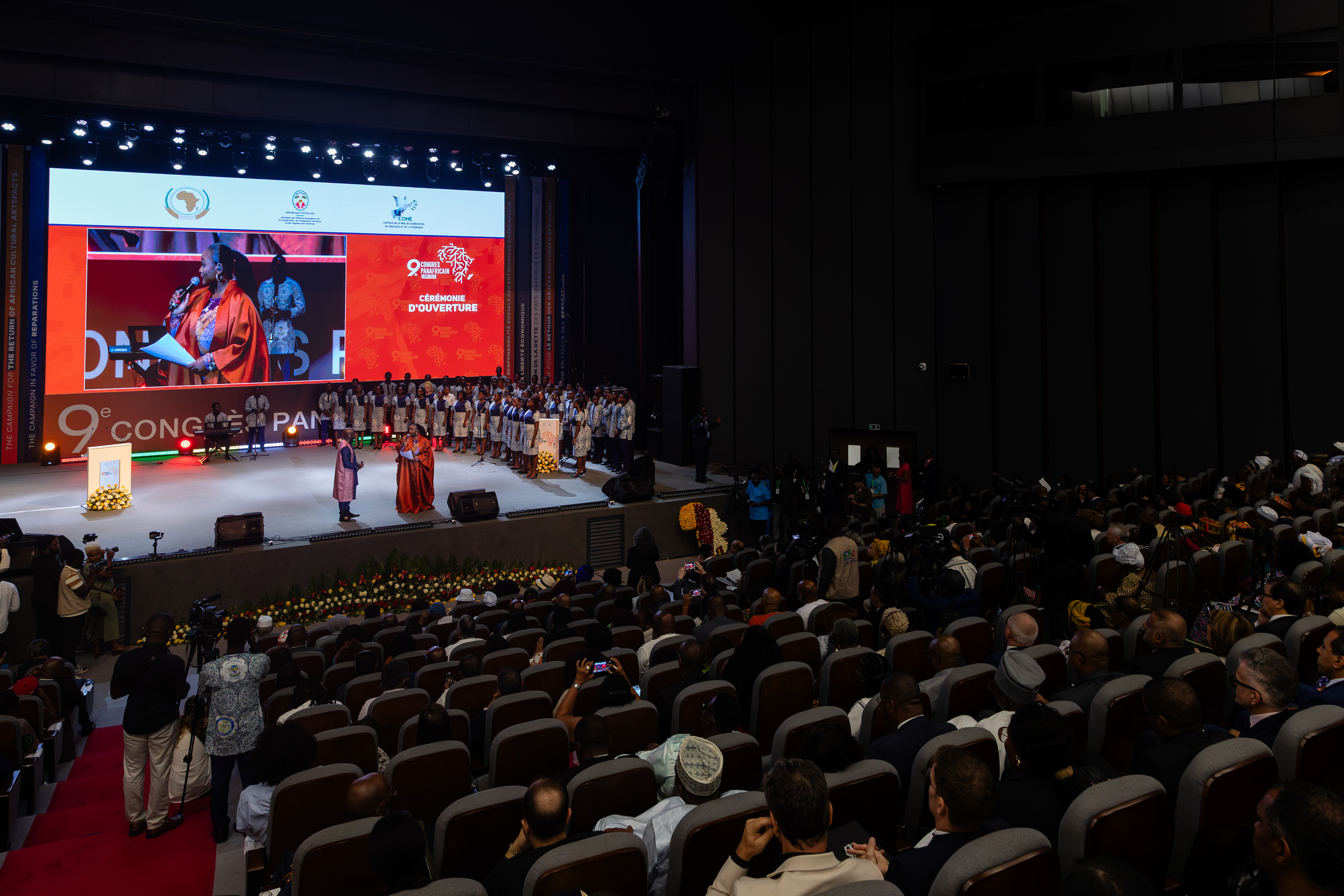 Dr. Diene Keita, United Nations Assistant Secretary-General and Executive Director of UNFPA, attending the opening ceremony of the 9th Pan-African Congress in Lomé, Togo, on 8 December 2025. UNFPA works with African institutions and partners to advance gender equality, strengthen reproductive health services, and support youth empowerment across the continent.