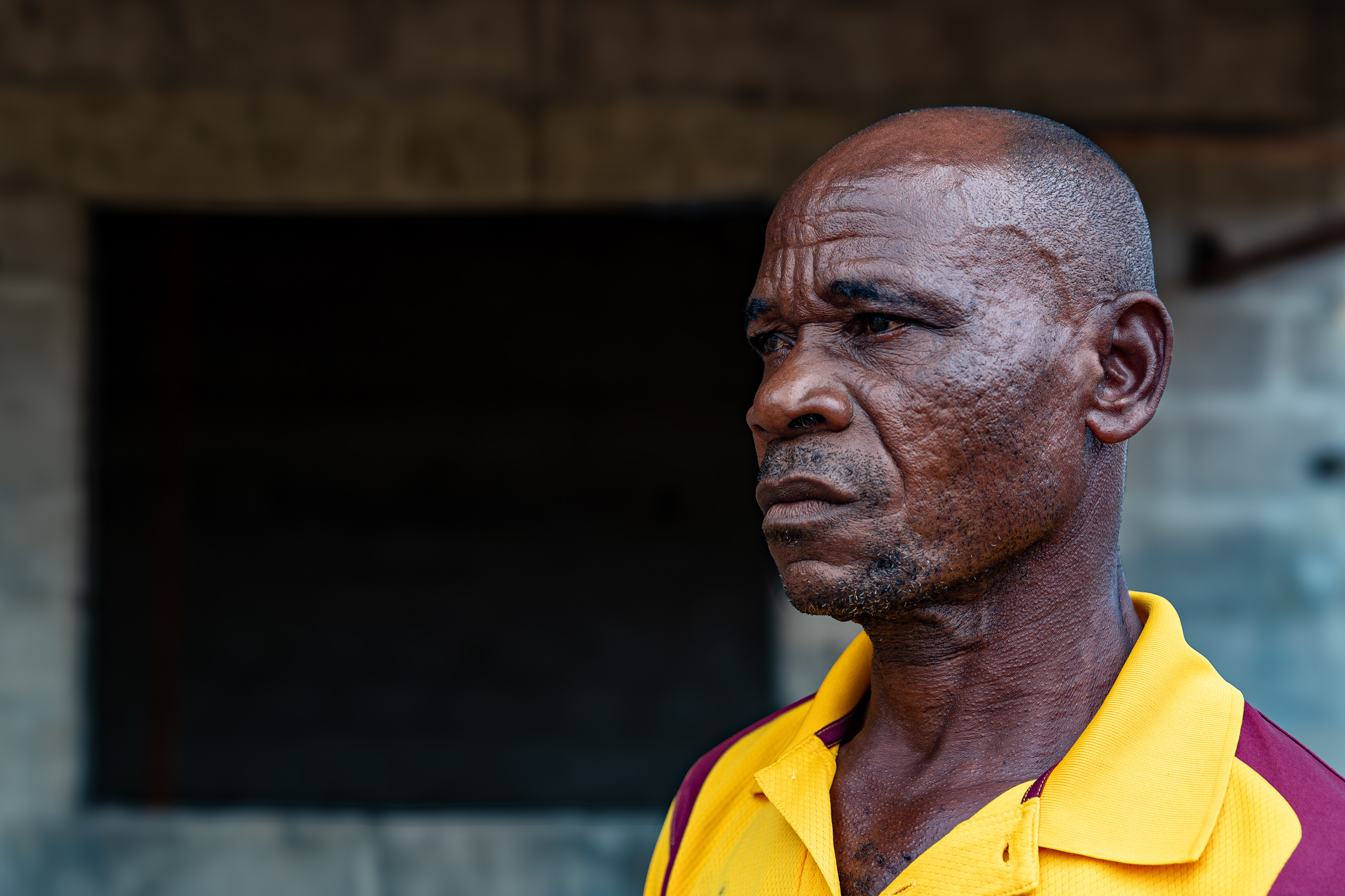 Digbeu Zeze Sylvain is in Zokoguhé, his village 18 km from Daloa in western Côte d'Ivoire, on 29 June 2024.