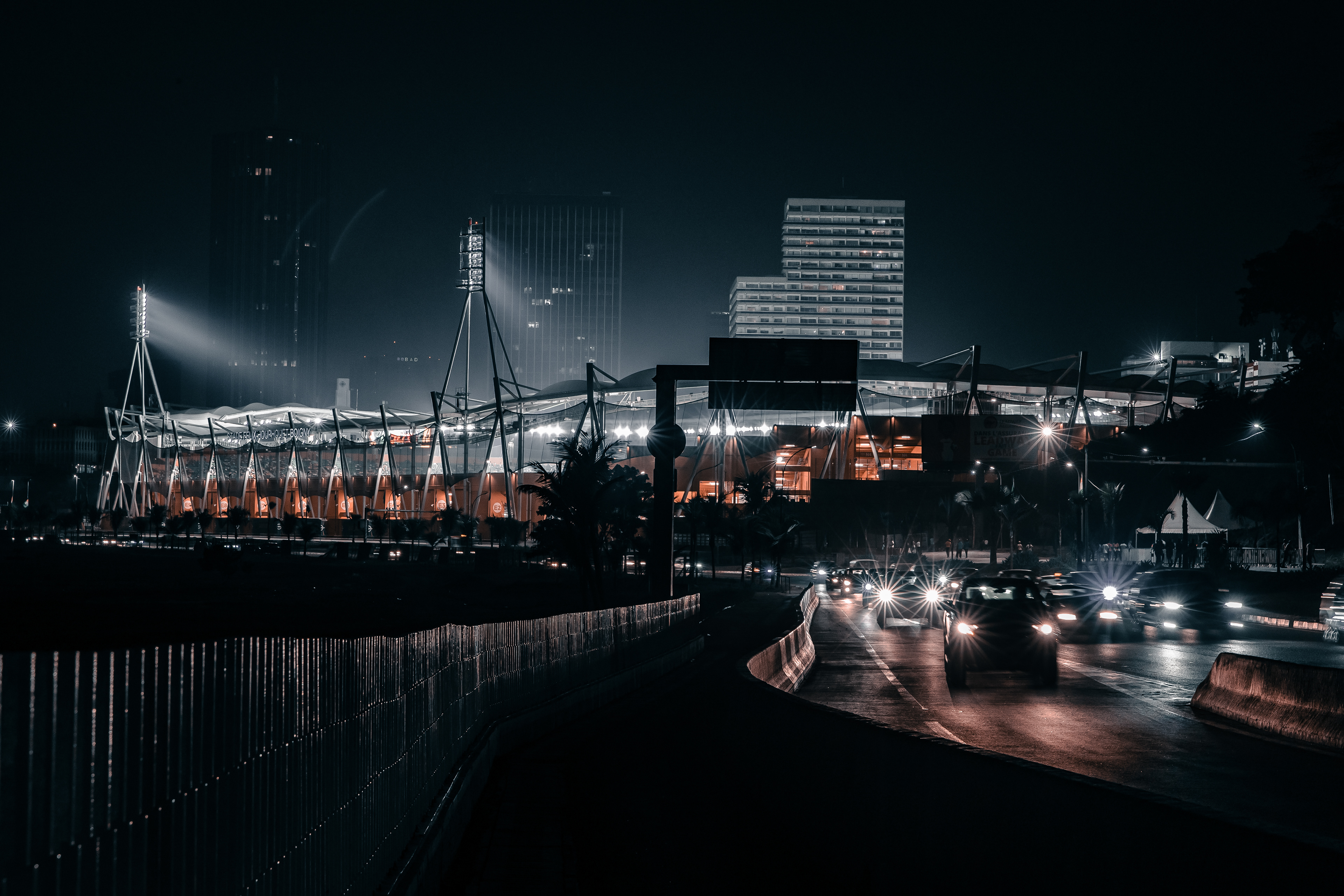 Félix Houphouët-Boigny Stadium, photographed by Miléquêm Diarassouba, symbolizing the sporting spirit of Côte d’Ivoire and a landmark for national pride in Abidjan Plateau.