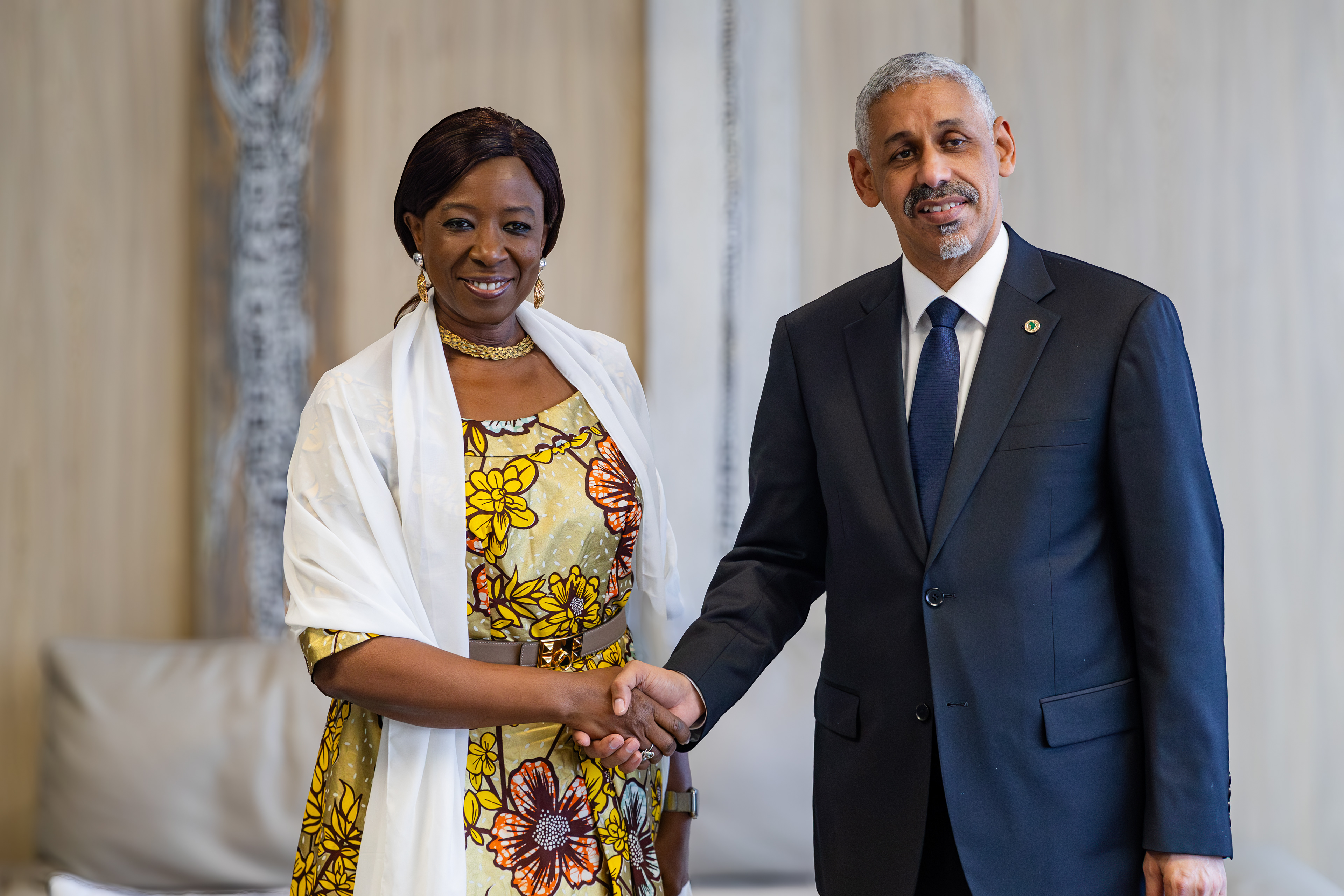 On 7 September 2025 in Abidjan, Dr. Diene Keita, Executive Director of UNFPA and United Nations Under-Secretary-General, met with Dr. Sidi Ould Tah, the newly appointed President of the African Development Bank, during her first official visit to Côte d’Ivoire. Both leaders, who recently took office, discussed strengthening collaboration to advance maternal health, gender equality and sustainable development across Africa.