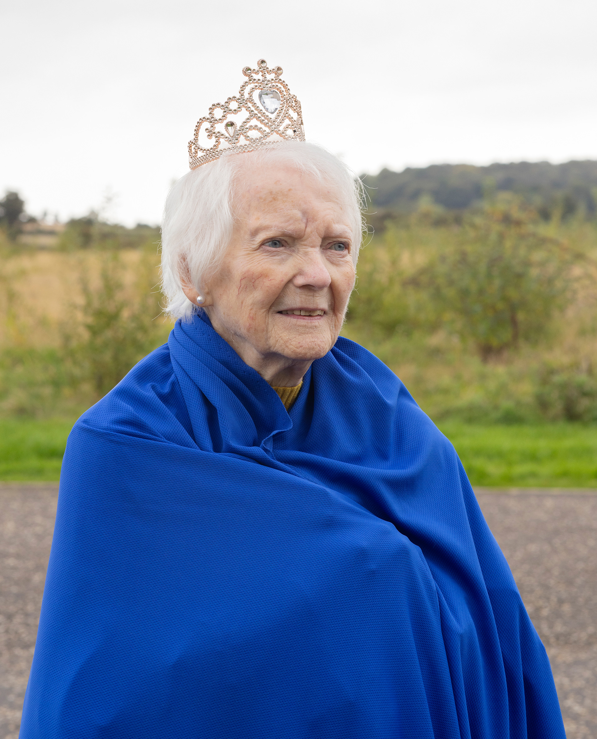 Anneleen Lindsay - ‘Gala Queen Again – Sheila’ Sheila was once a Gala Queen at the local factory’s annual gala – we decided to recreate the look, in the area which had once been docklands but was flattened in the Clydebank Blitz.