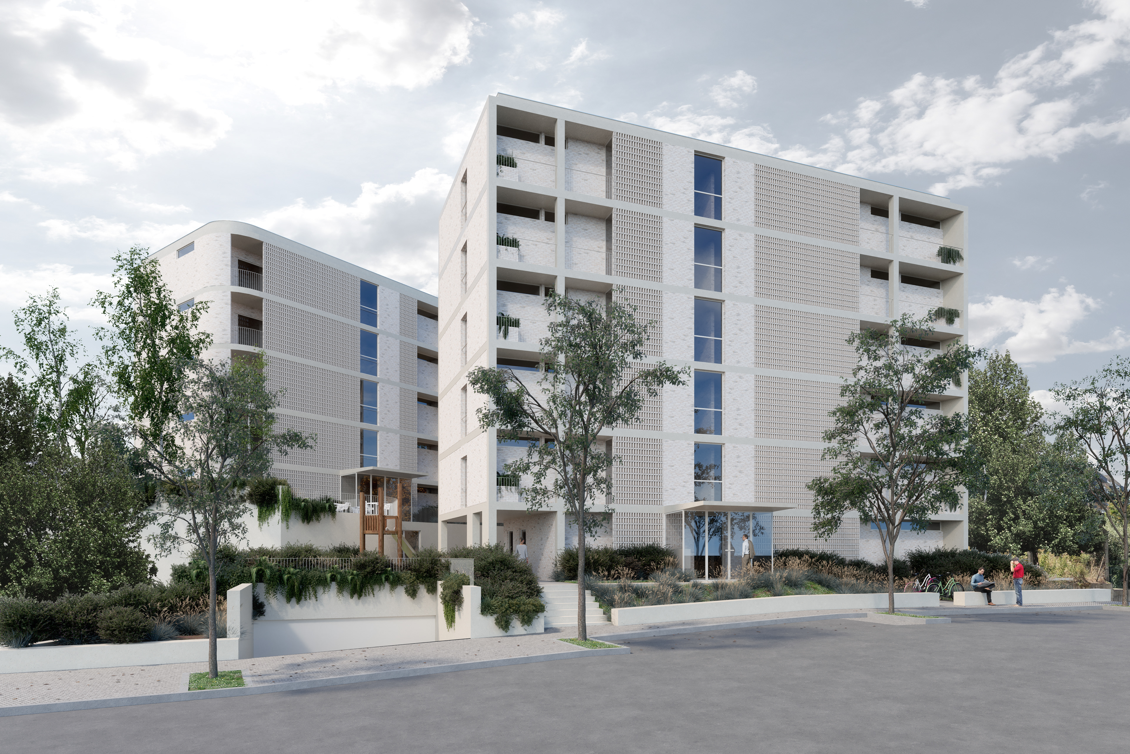 View from lower side