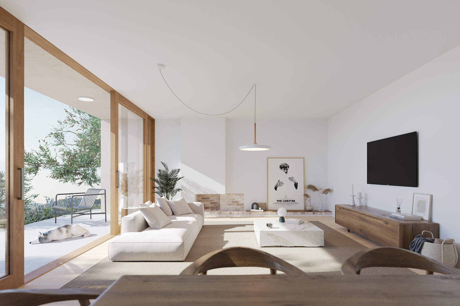 Living and dining room