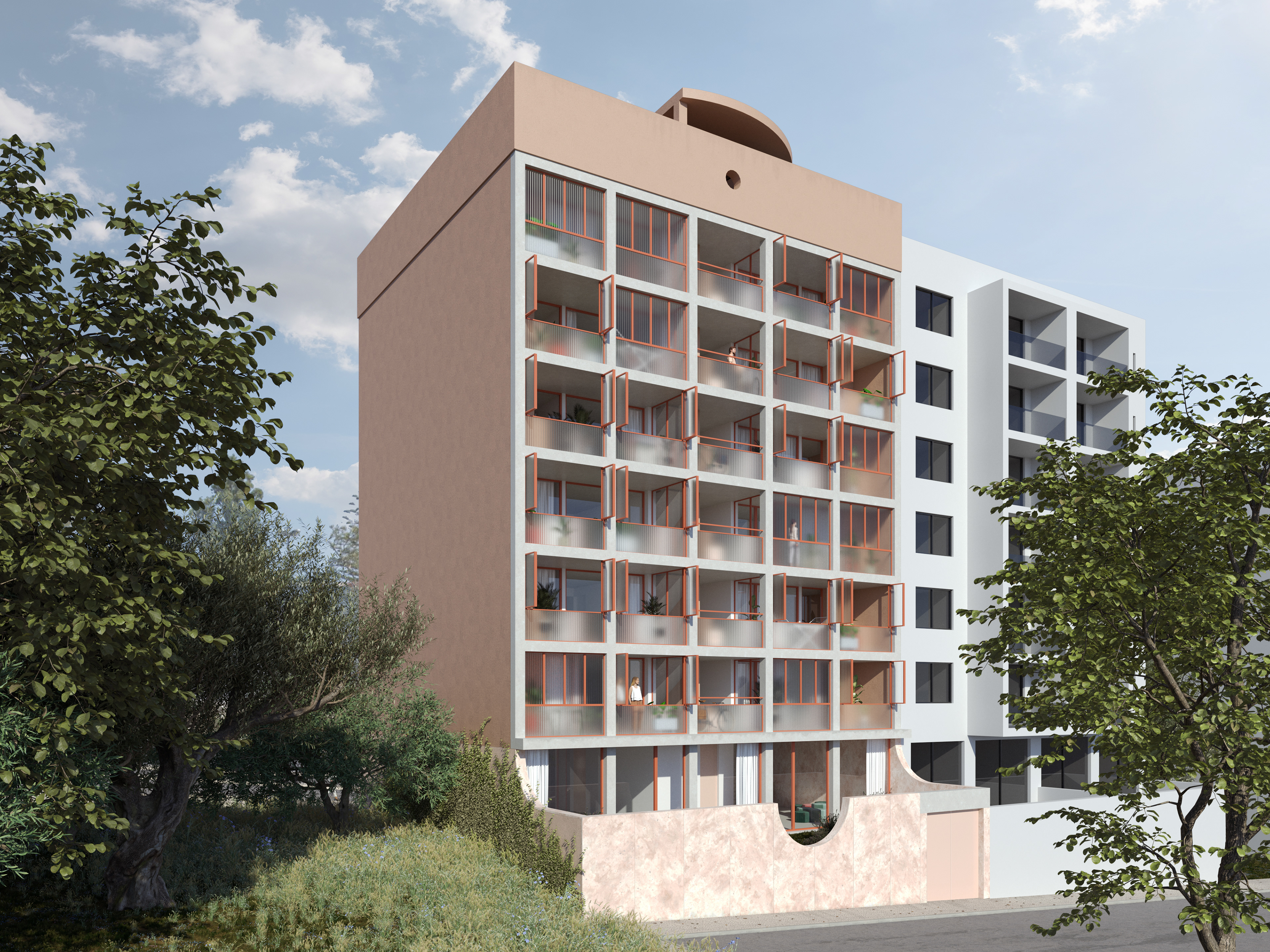 Back Facade - Parking Access