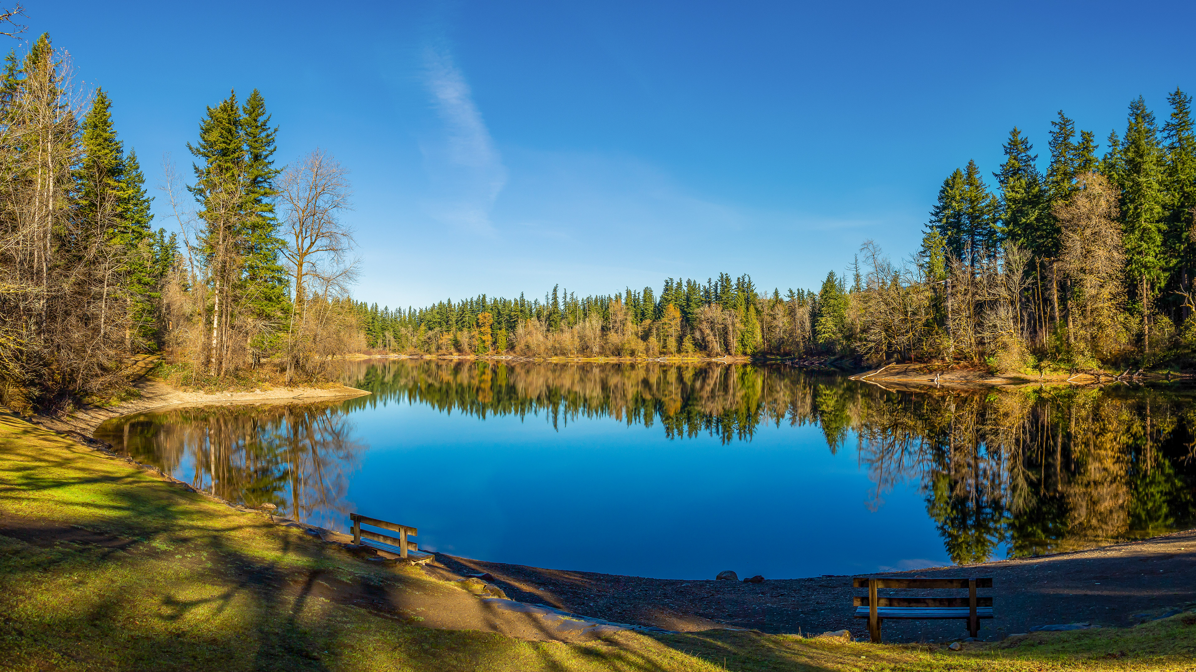 Deep Lake at Nolte State Park (WA)