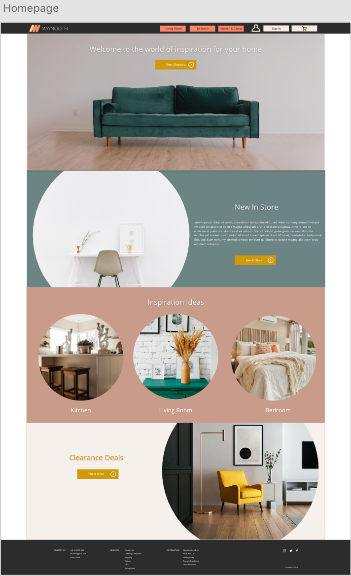 Web Design - Maynooth Furniture.