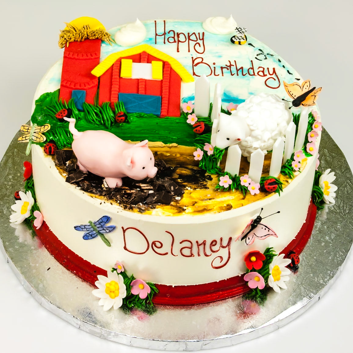 Barnyard Animals Cake