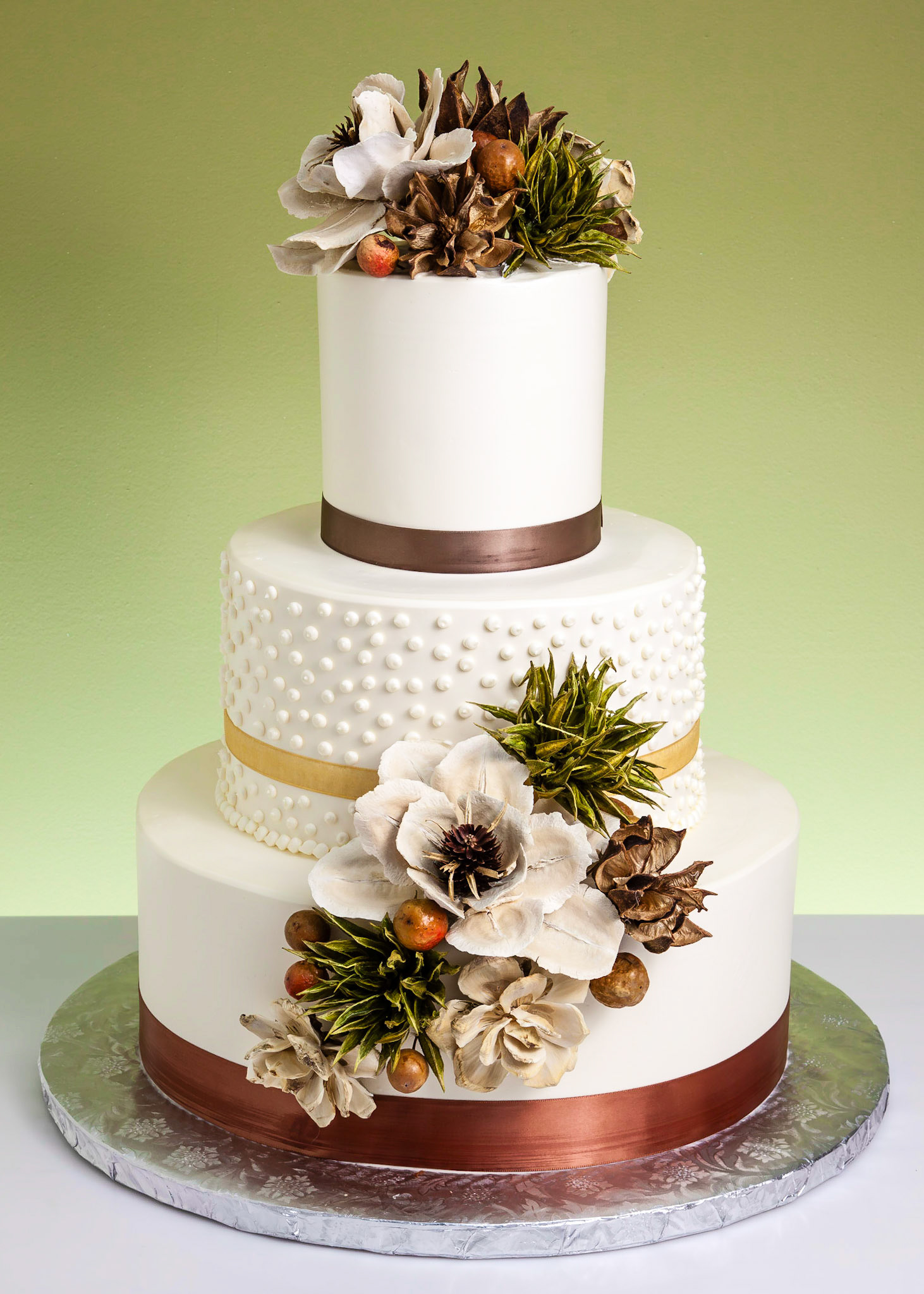 Floral Fiesta Wedding Cake