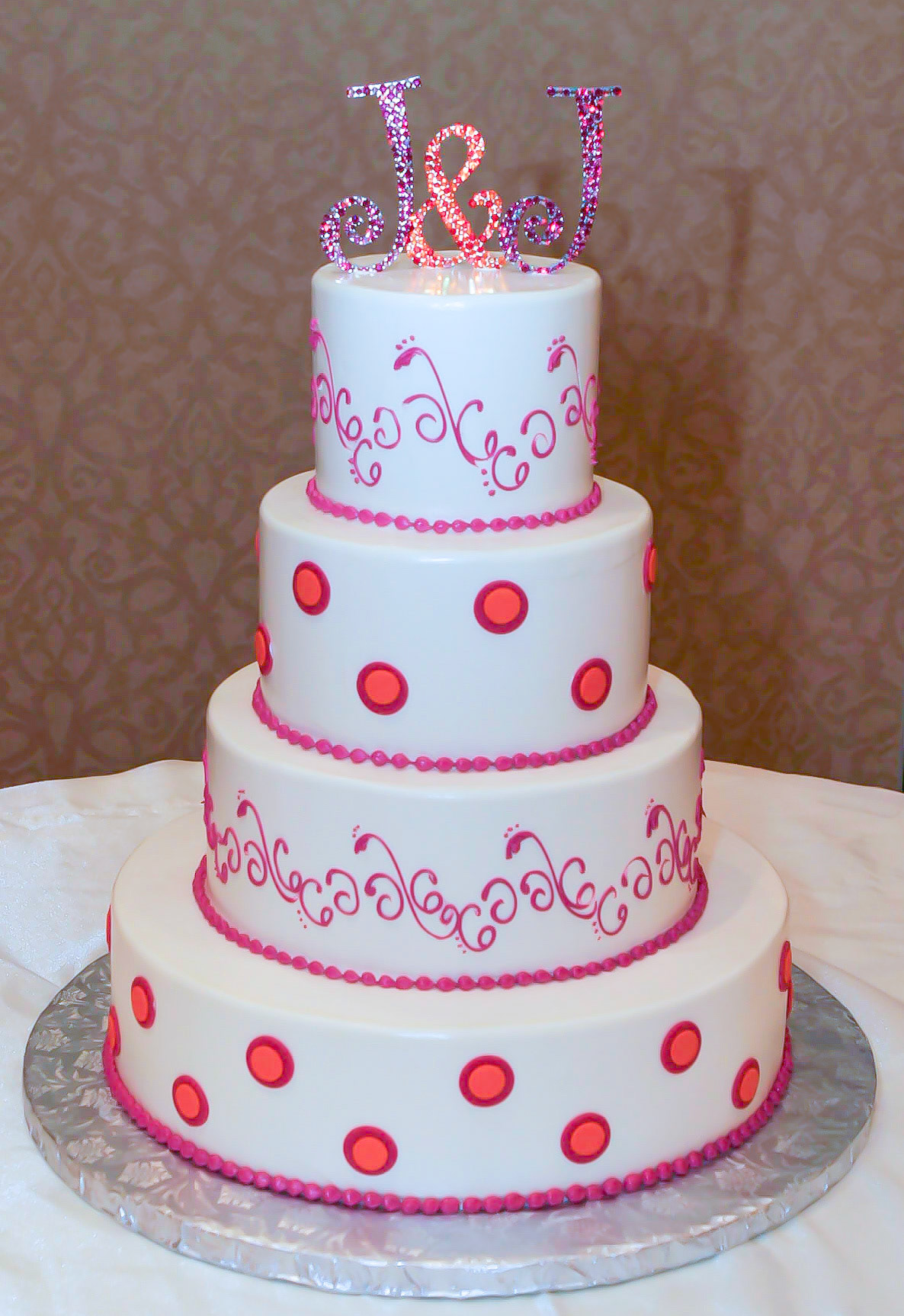 Glitter Glam Wedding Cake