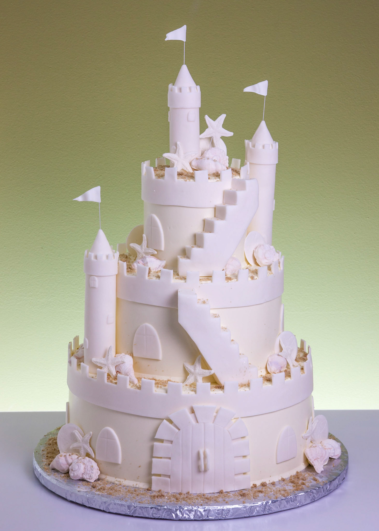 Seaside Castle Wedding Cake
