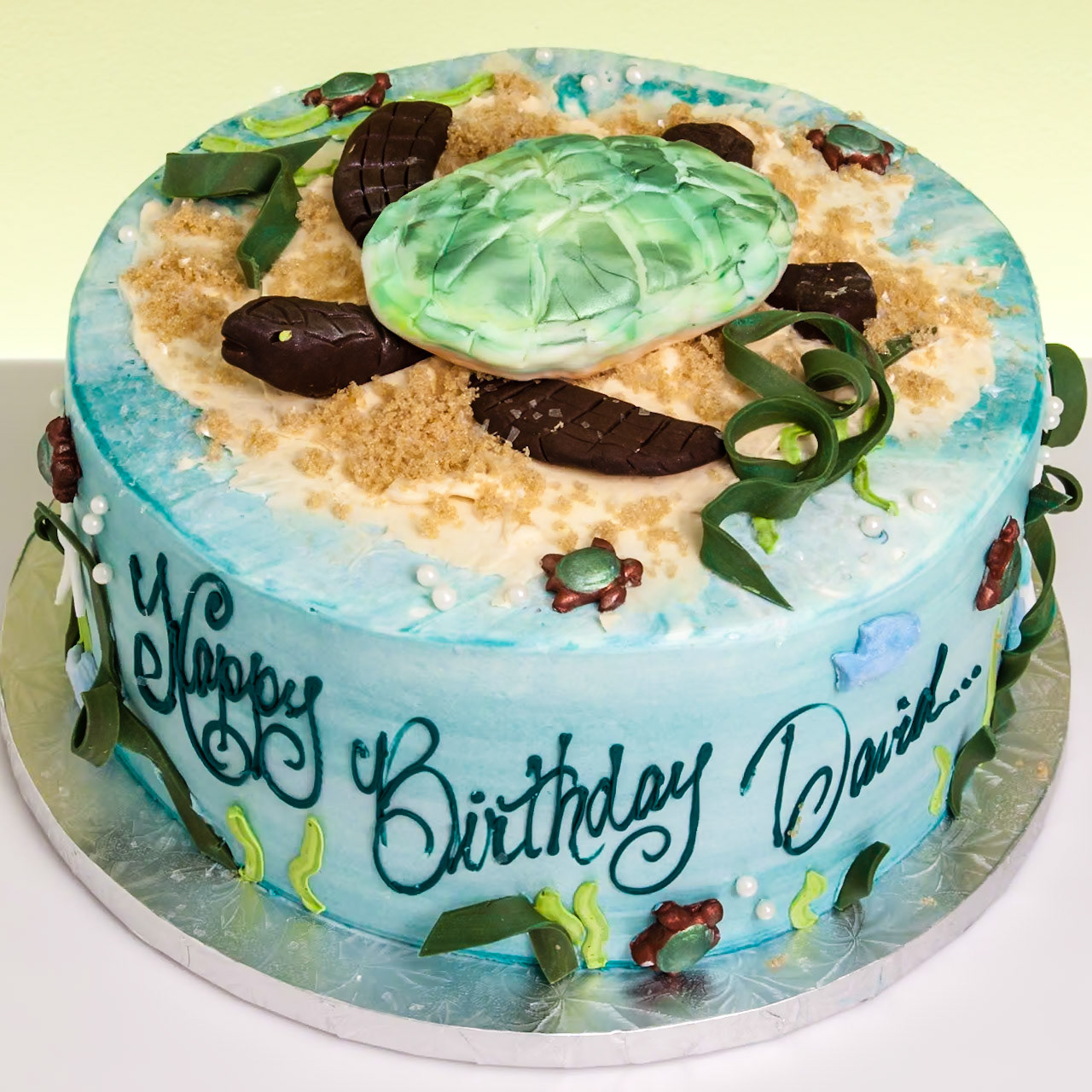 Underwater Sea Turtle Cake