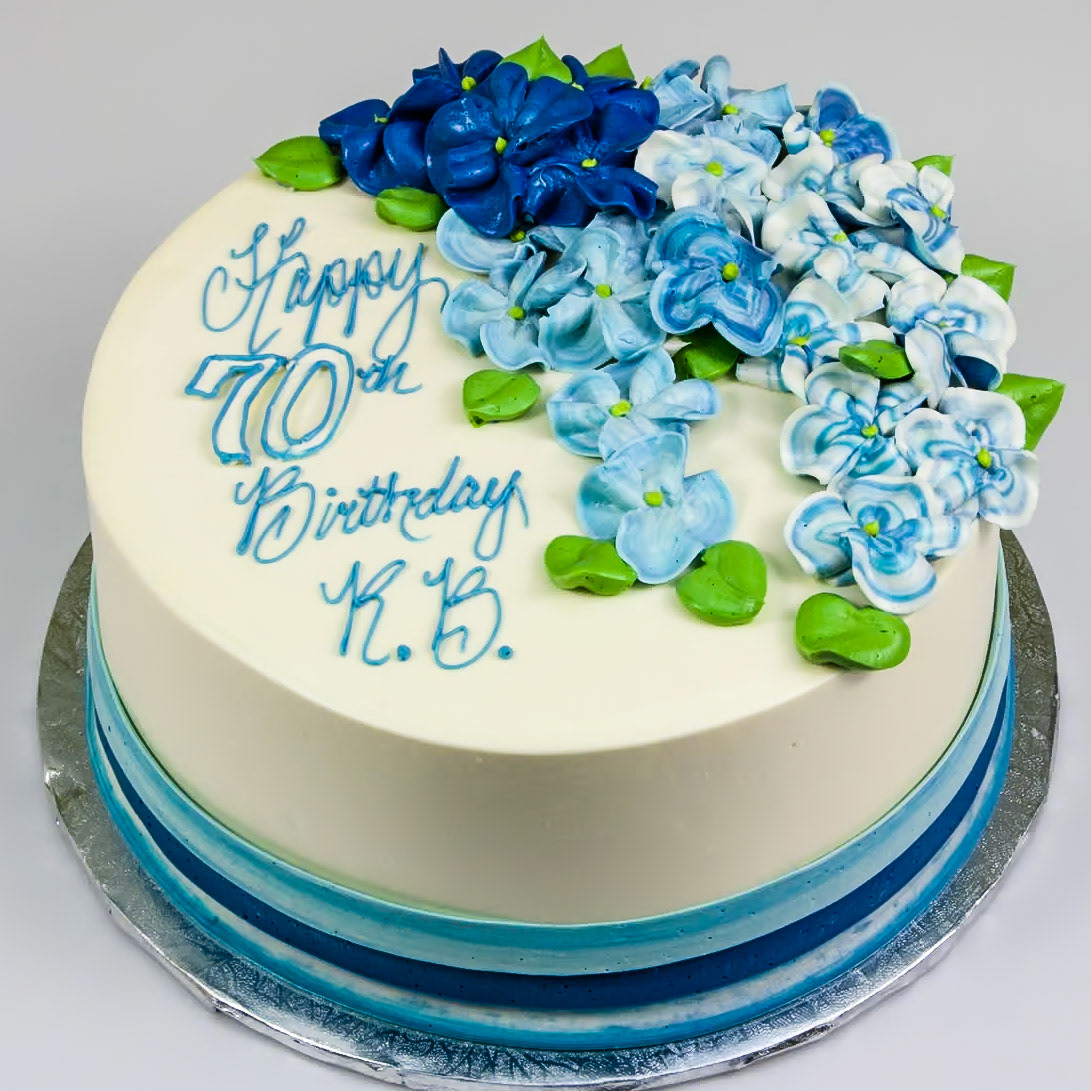 Iced Hydrangea Cake