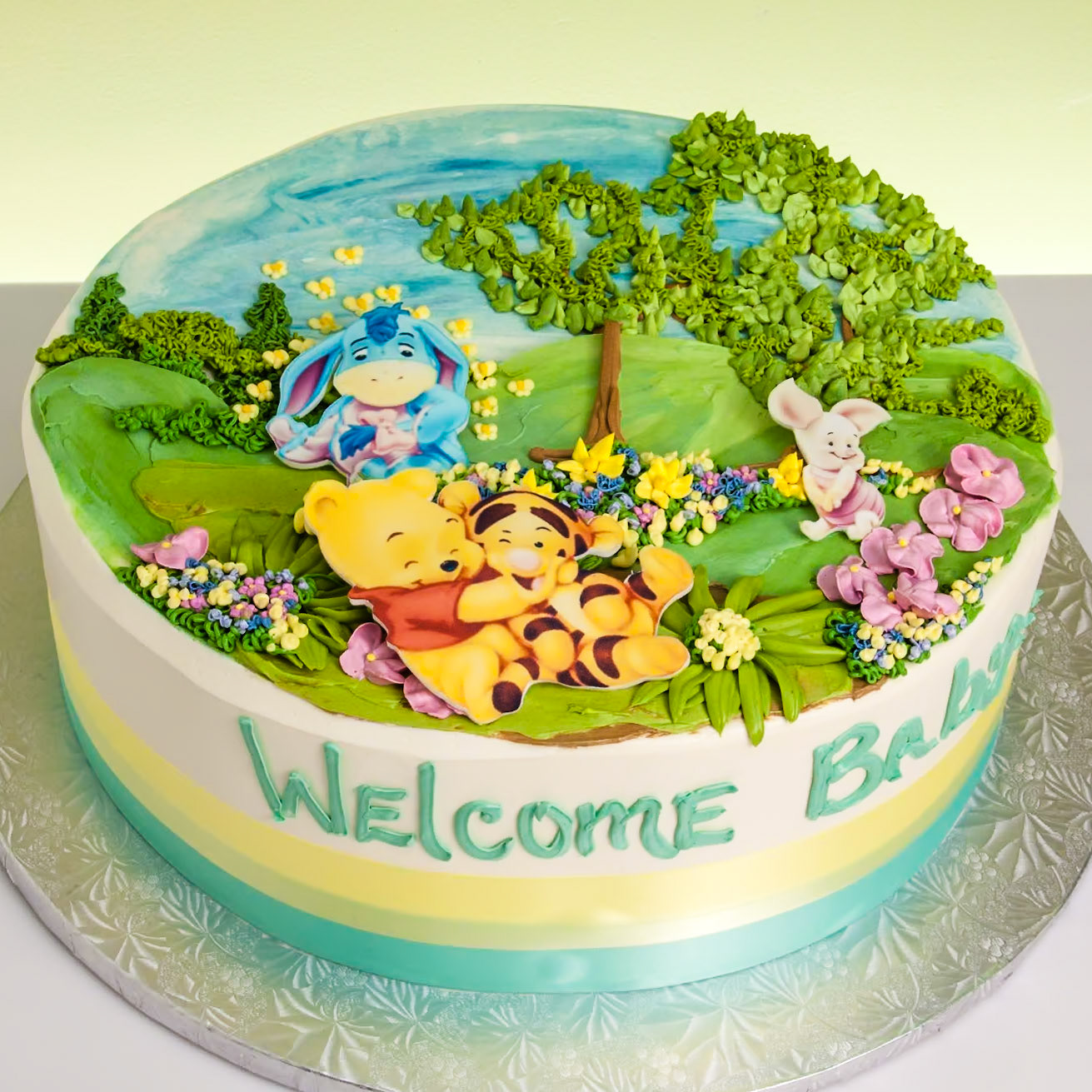 Baby Makes 5 Cake