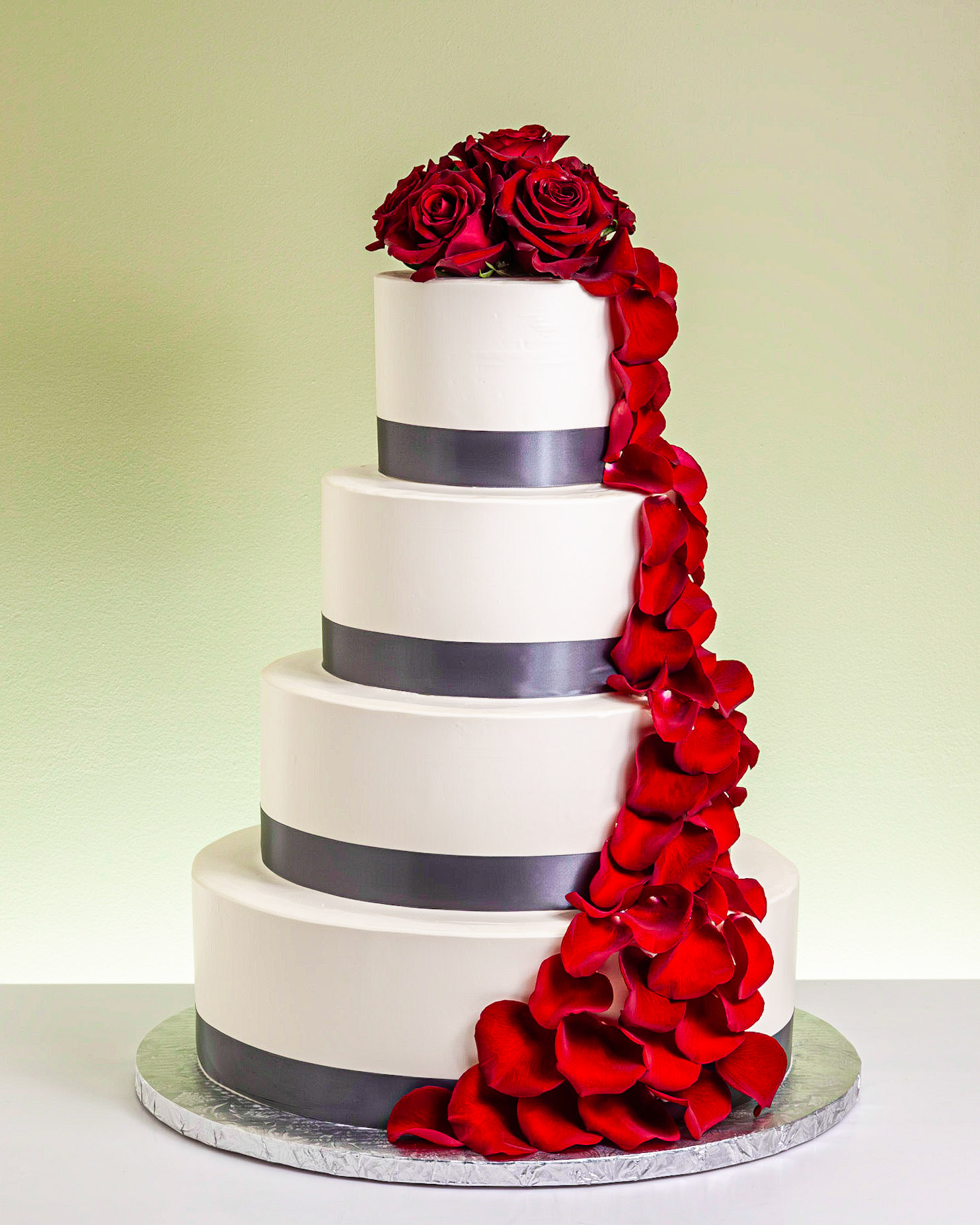 Petal Cascade Wedding Cake