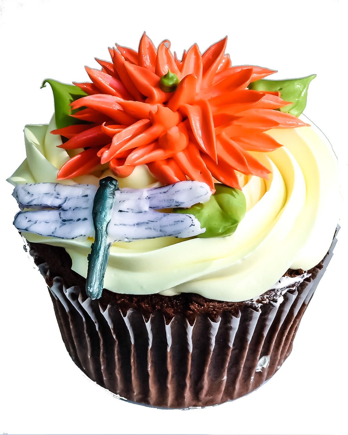 Dragonfly Cupcake