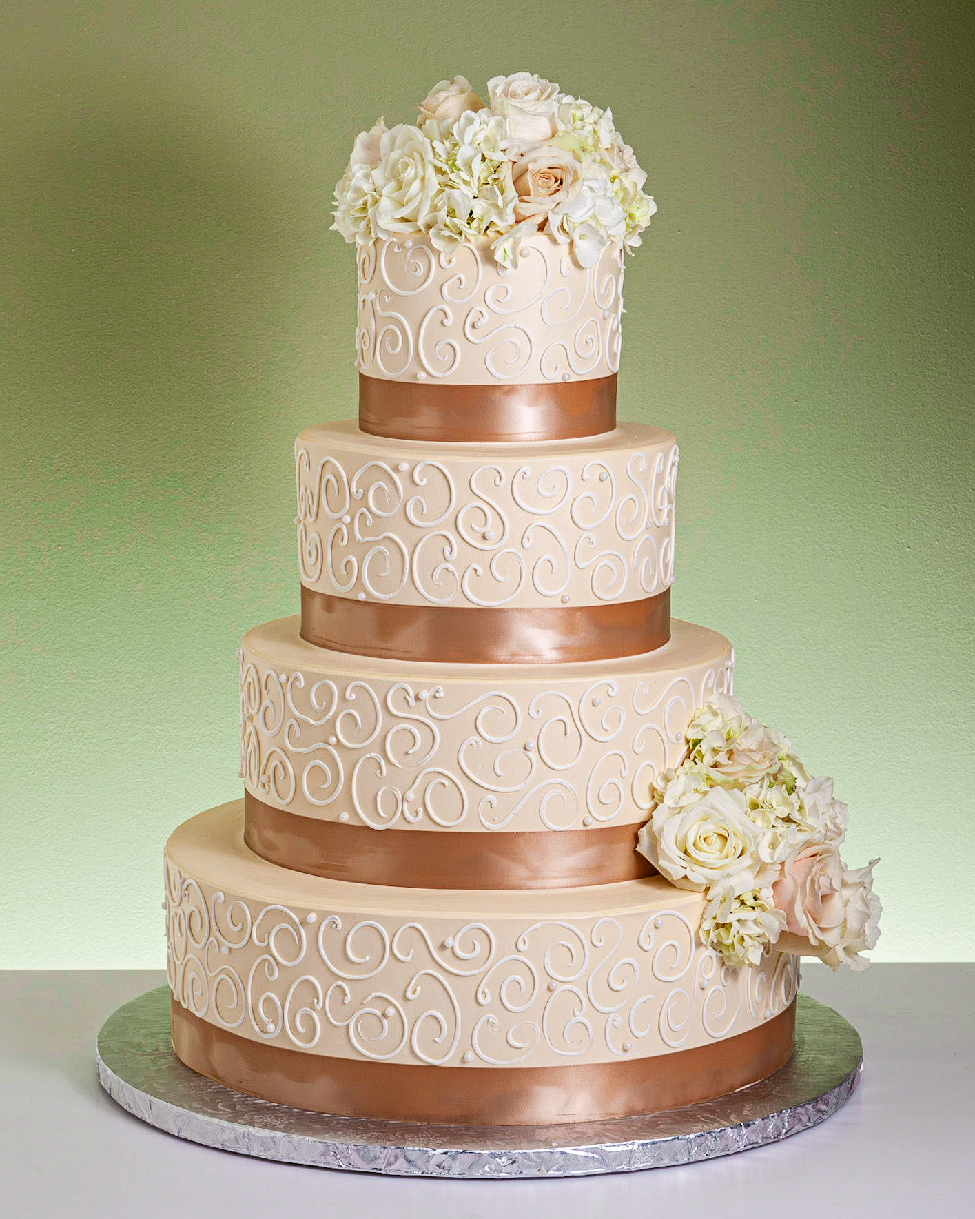 Champagne Dreams Wedding Cake