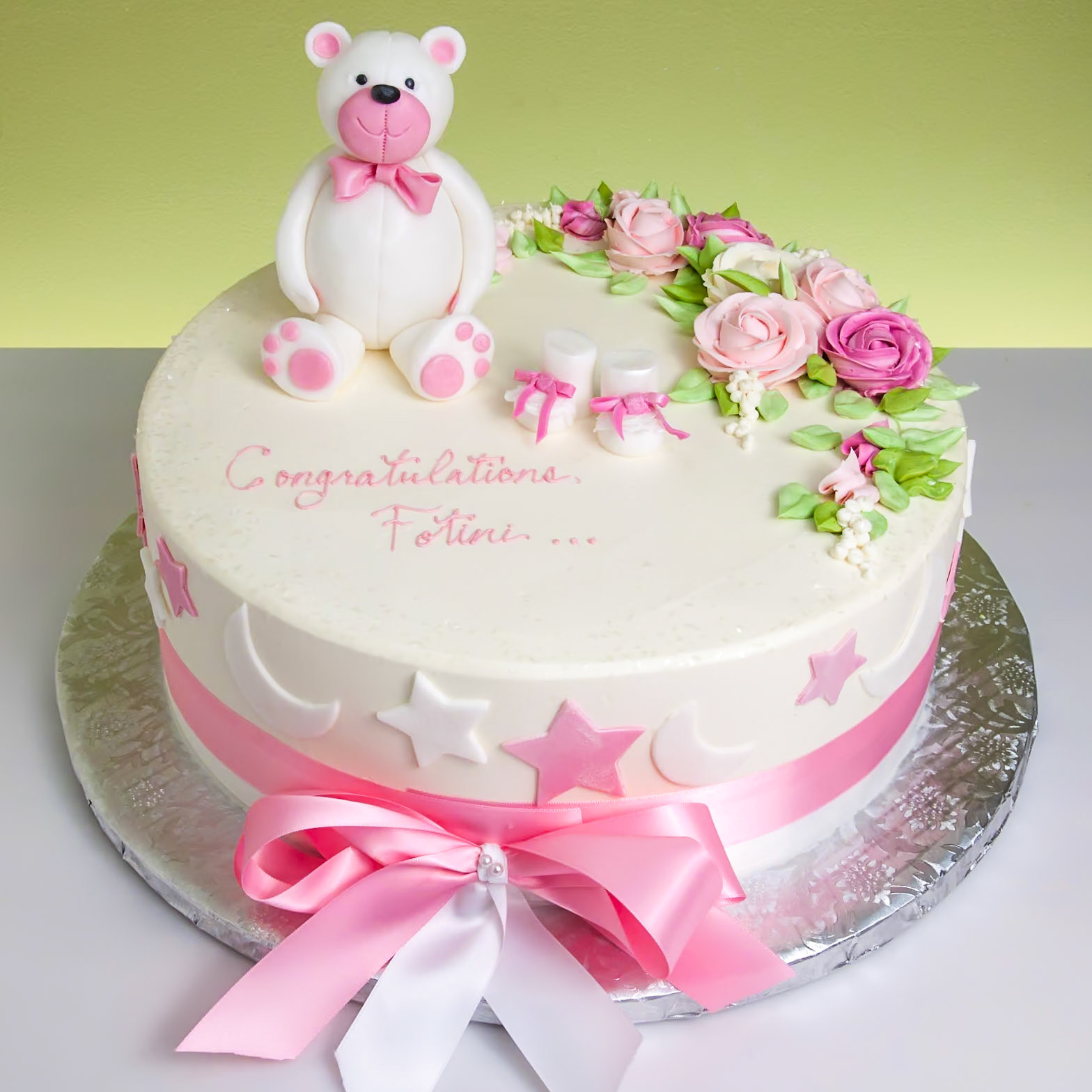 Bear & Booties Cake
