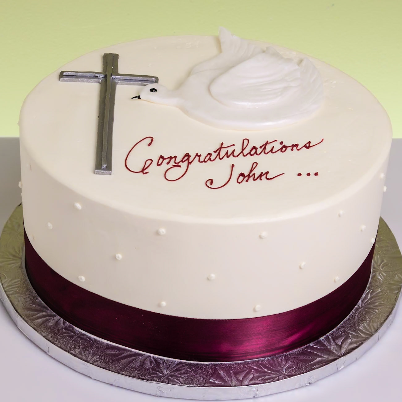 Dove & Cross Cake