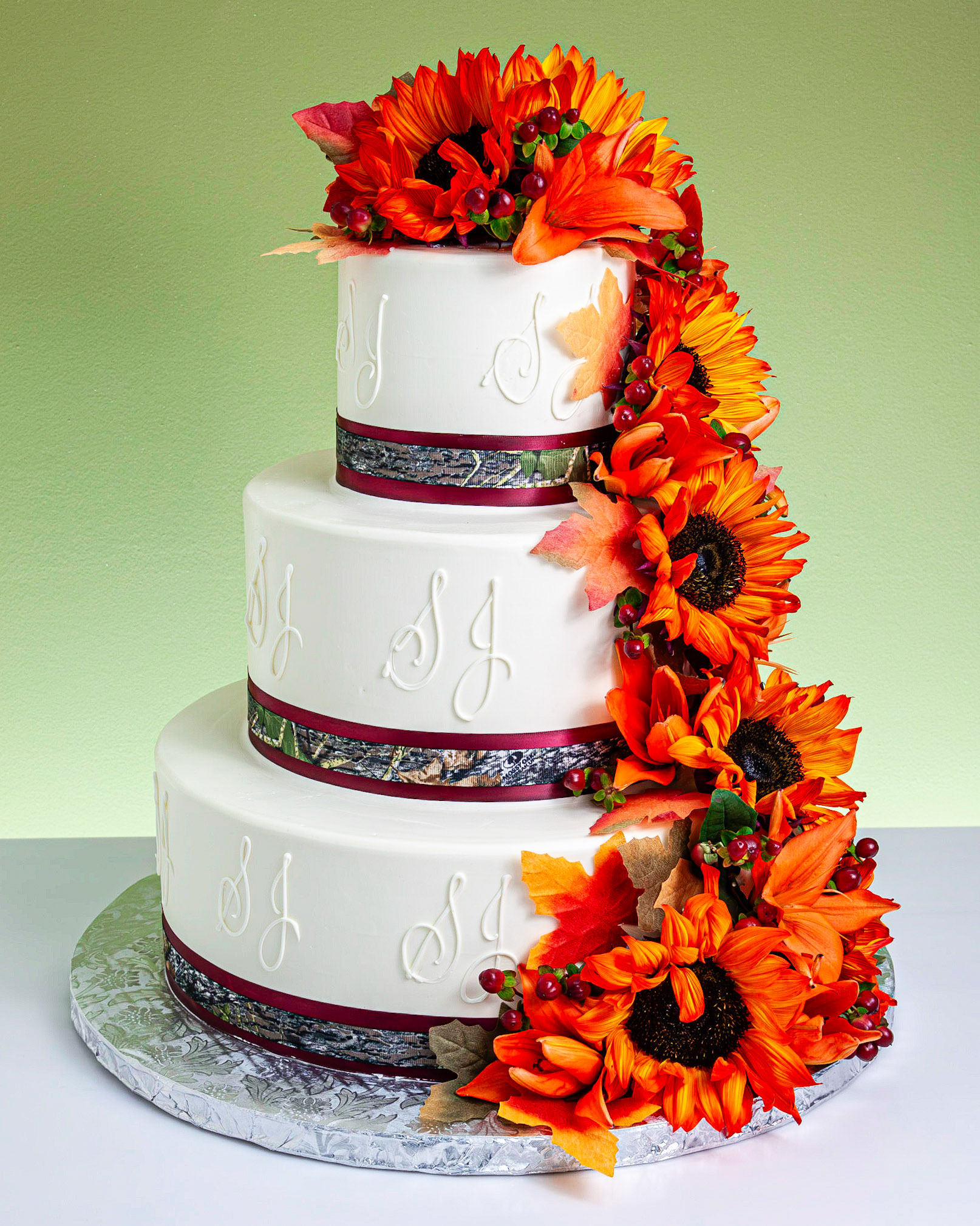 Hidden Love Wedding Cake