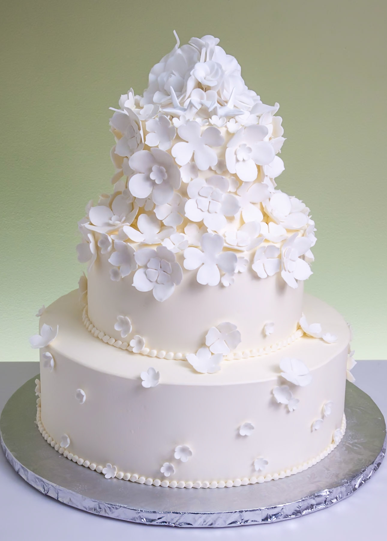 Floral Abundance Wedding Cake